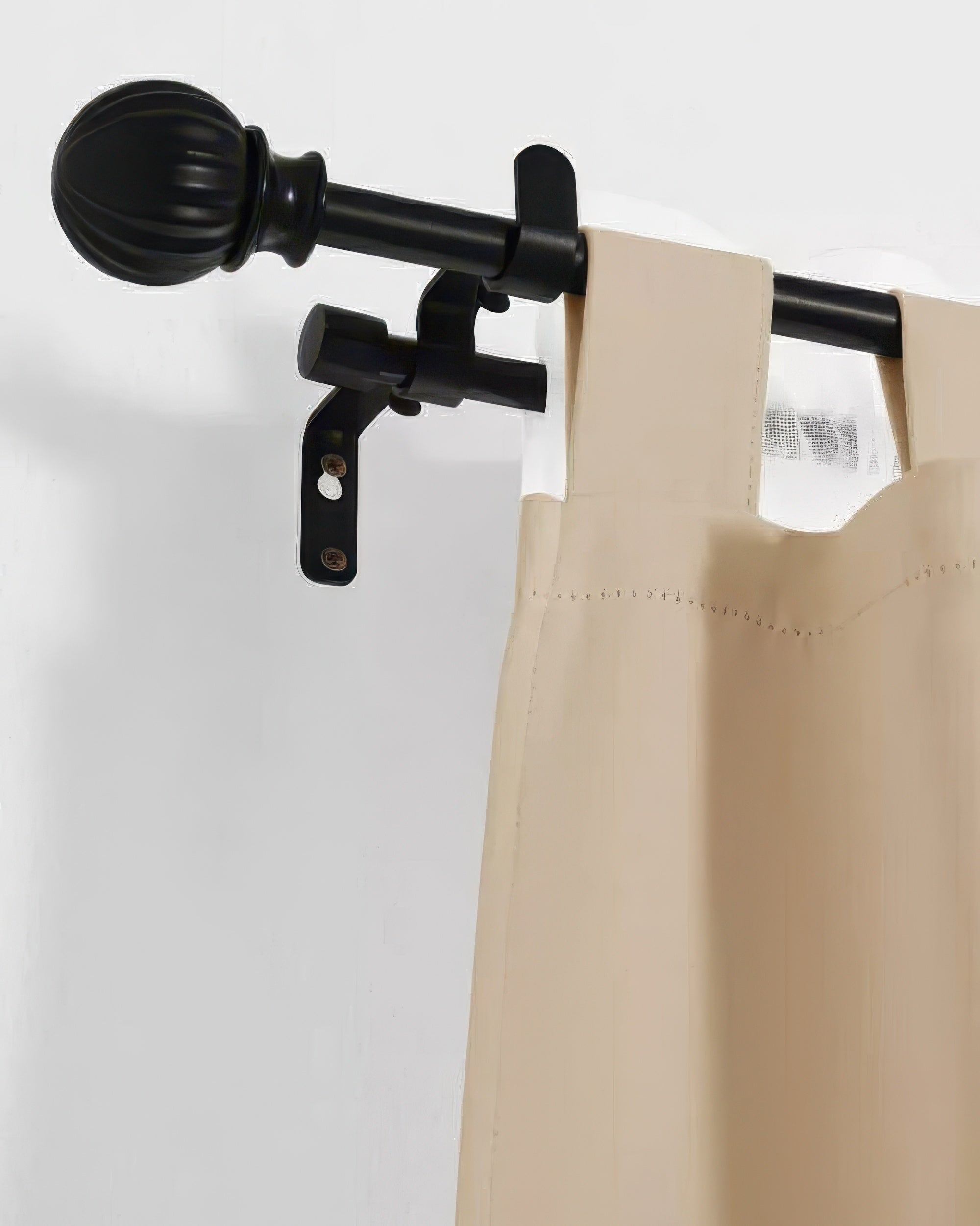 Ball Finials Adjustable Double Curtain Rod - TheHues