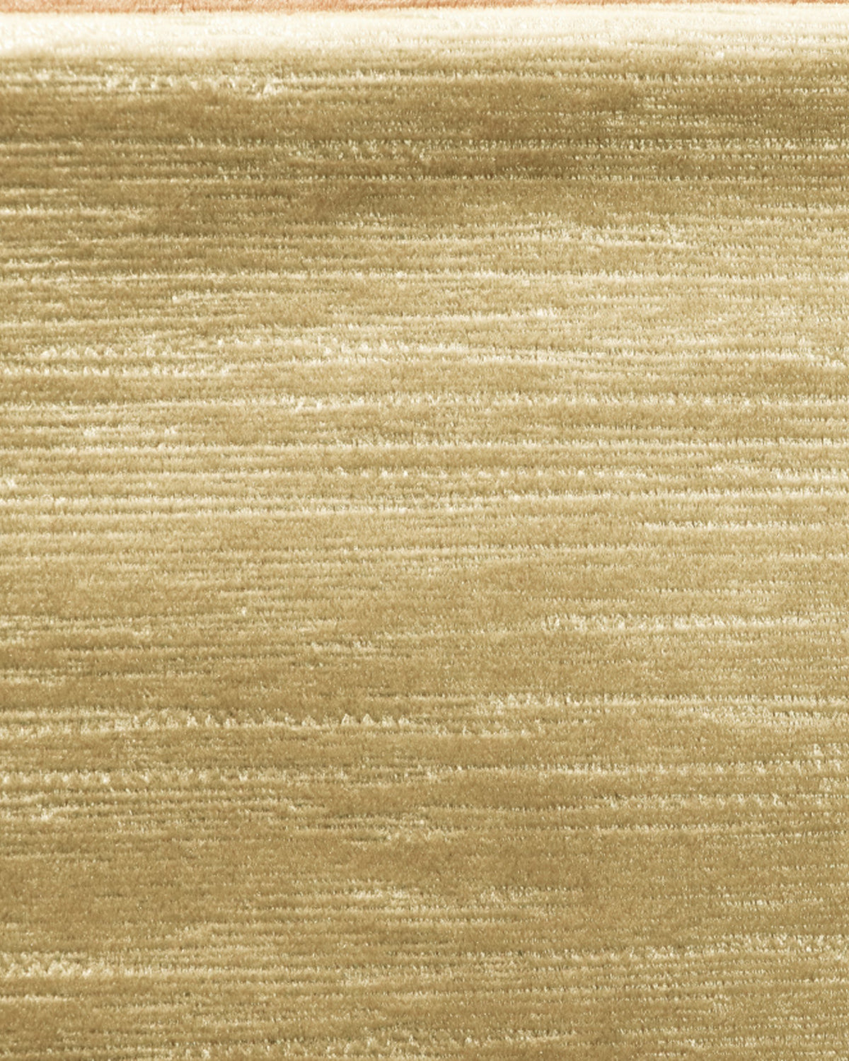 Luxurious gold Rome Foil Printed Velvet custom curtain fabric with a subtle shimmering, textured horizontal design.