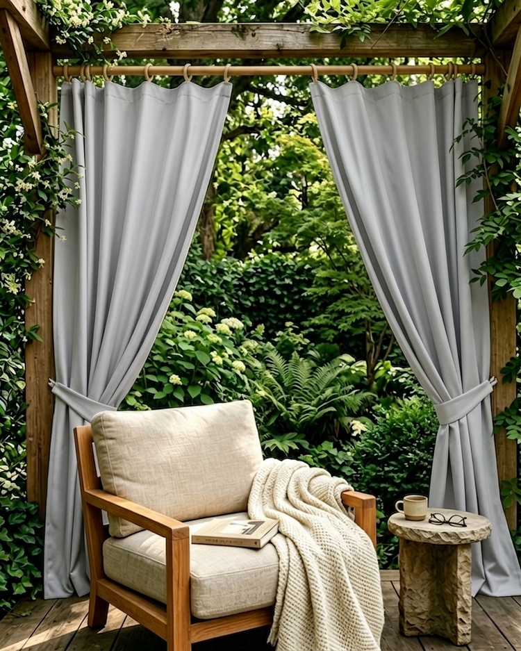 Aquashield™ Waterproof Lightweight Custom Outdoor Curtain