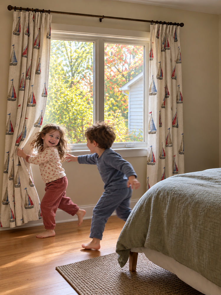 TheHues Voyage Patterned Kid's Custom Curtain — Voyage, image 2