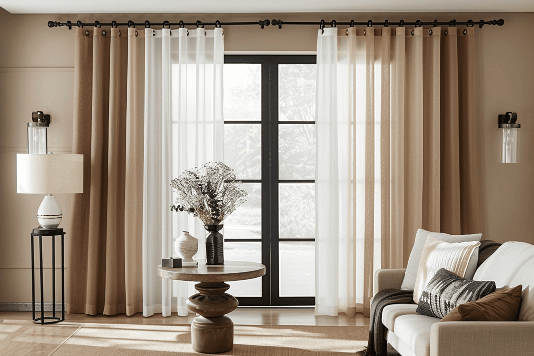 Tips for Buying and Hanging Double Curtain Rods - TheHues