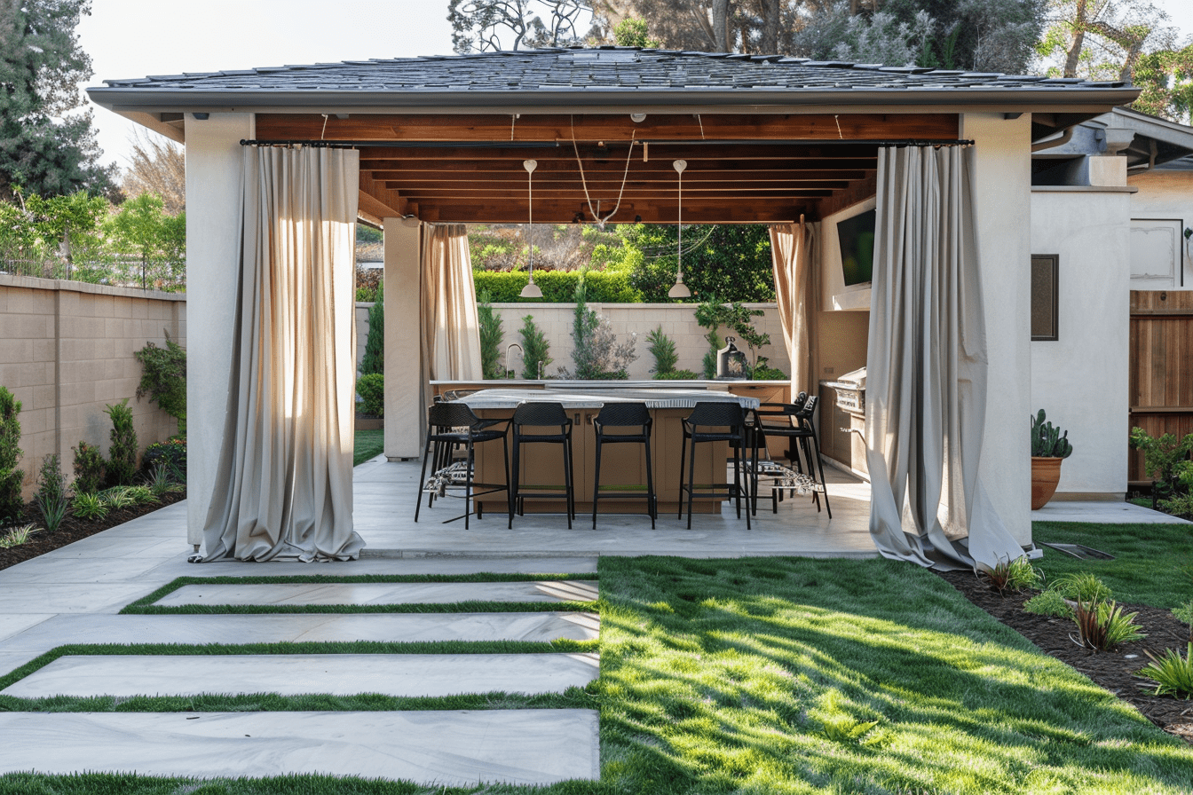 Transform Your Porch With Outdoor Curtains! - TheHues