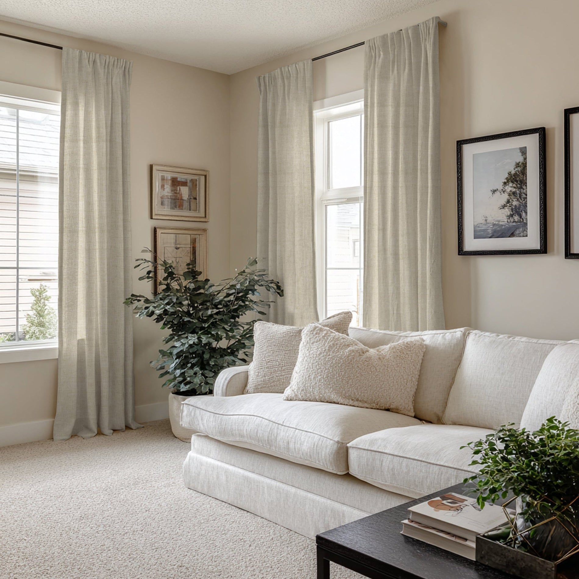 do linen curtains block heat