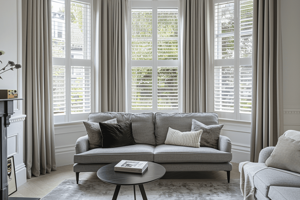 How to Hang Curtains Over Blinds