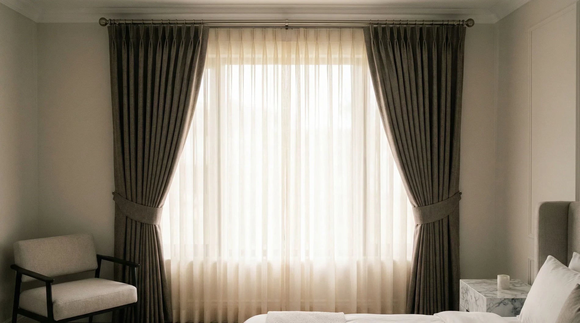 Layering
101: How to Style Sheers + Blackout Curtains for a Luxury Look