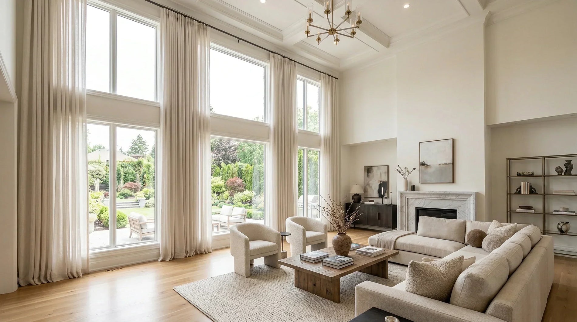 How to Order Custom Curtains for 12-Foot Ceilings and Extra-Long Windows