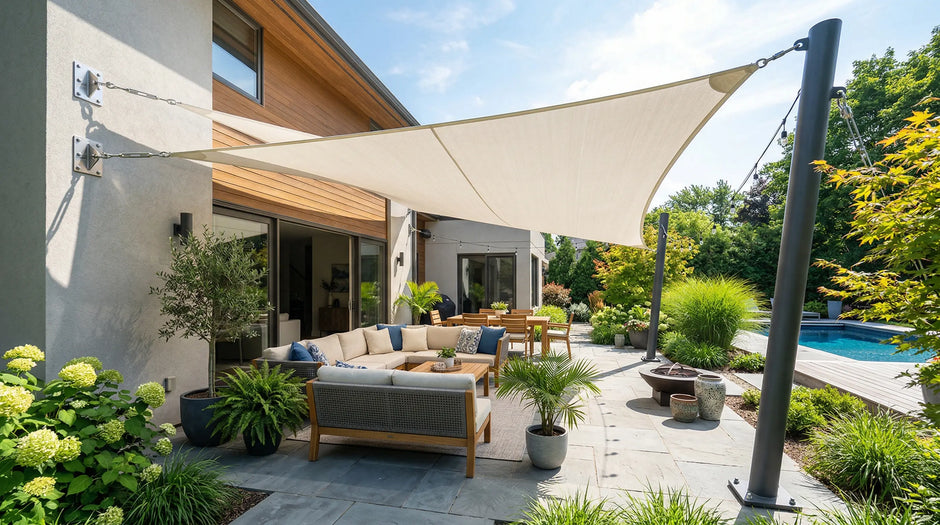 Can you attach a shade sail to a house or fence?