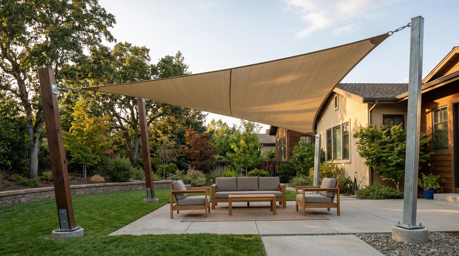Shade sail posts and footings guide: what to get right first