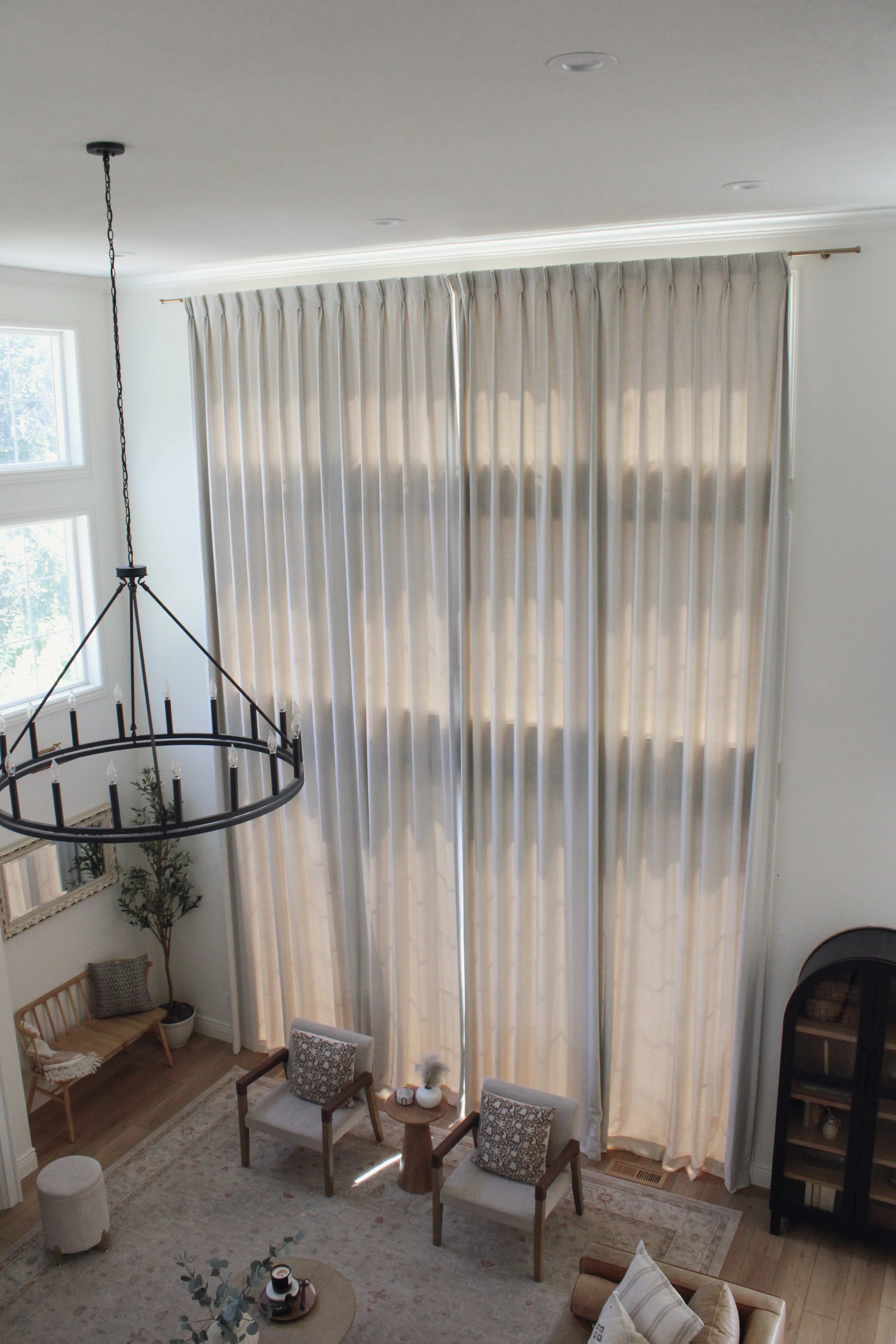 How to Cover High Ceiling Windows