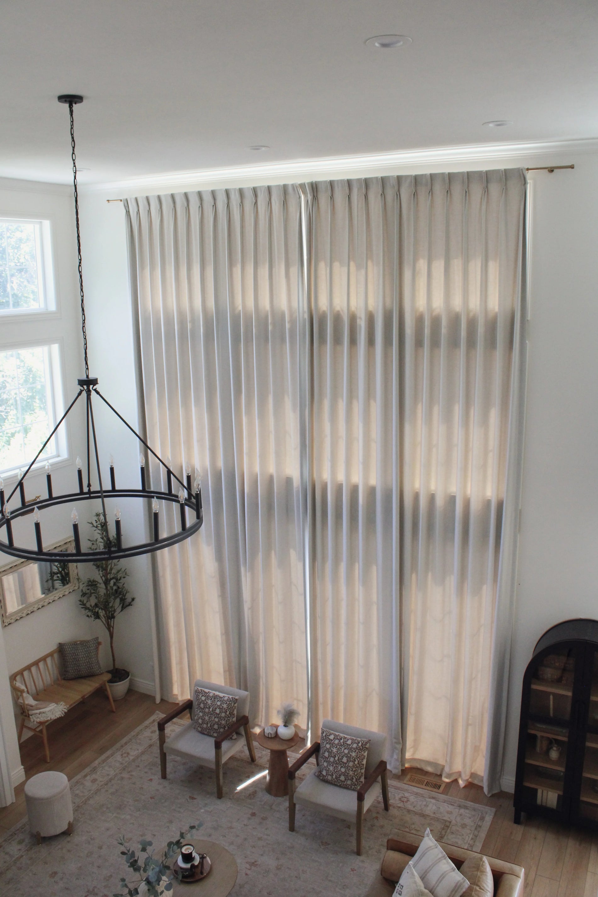 How to Cover High Ceiling Windows