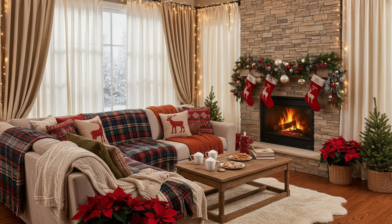 Christmas Curtain Ideas: How to Style Custom Drapes for Holiday Gatherings