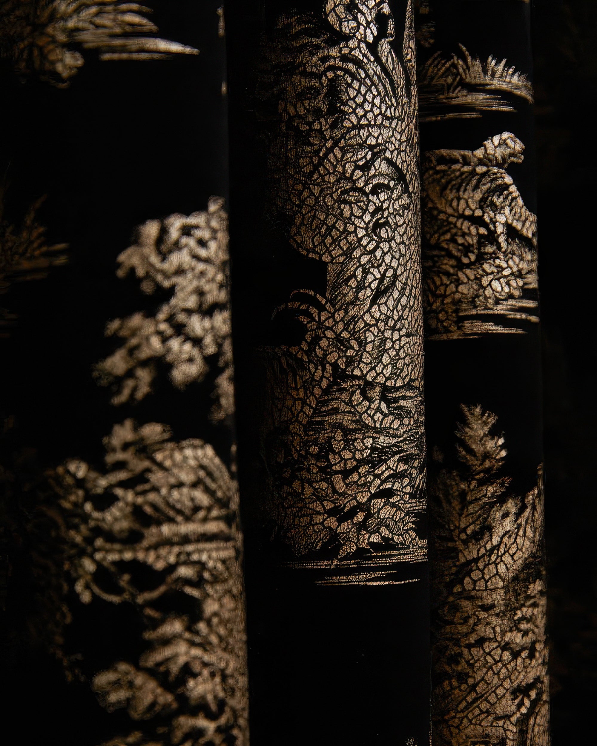 Zen Foil Printed Velvet Patterned Custom Curtain | Designed in Italy - TheHues