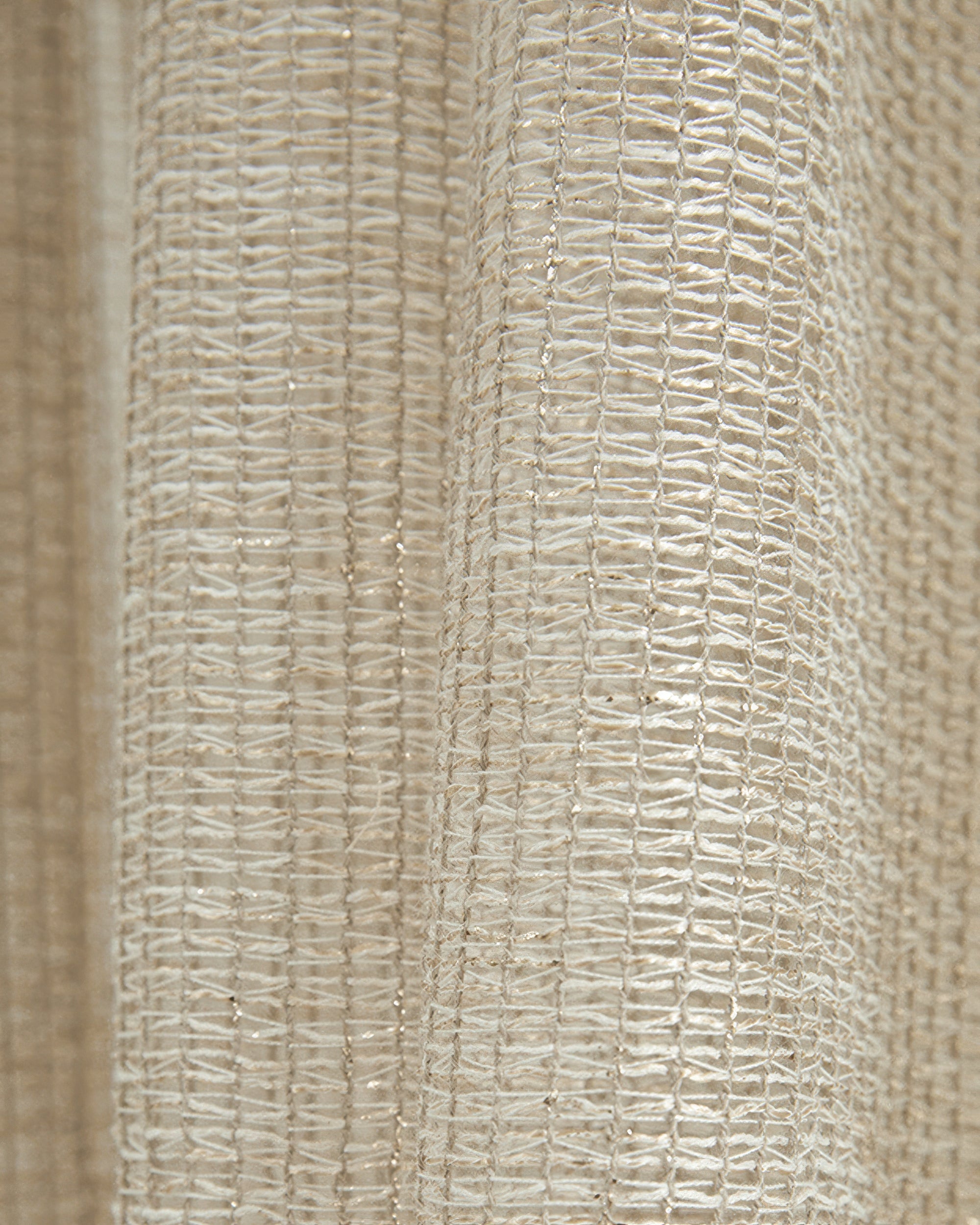 Manhattan Linen Blend Grid Sheer Custom Curtain