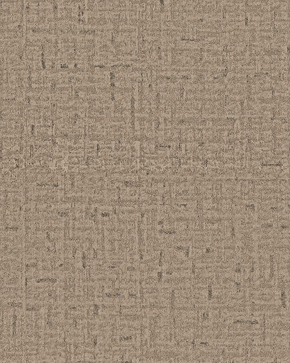 Close-up of Glint custom linen blend curtain fabric, showcasing its shimmering, rich textured taupe surface ideal for elegant drapery.