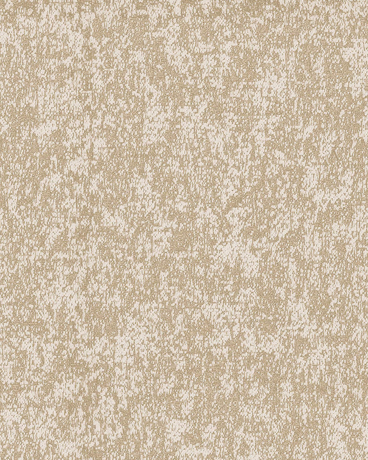 Intricate close-up of Haze Linen Blend custom curtain fabric, showcasing golden threads forming a rich, textured pattern on a cream base.