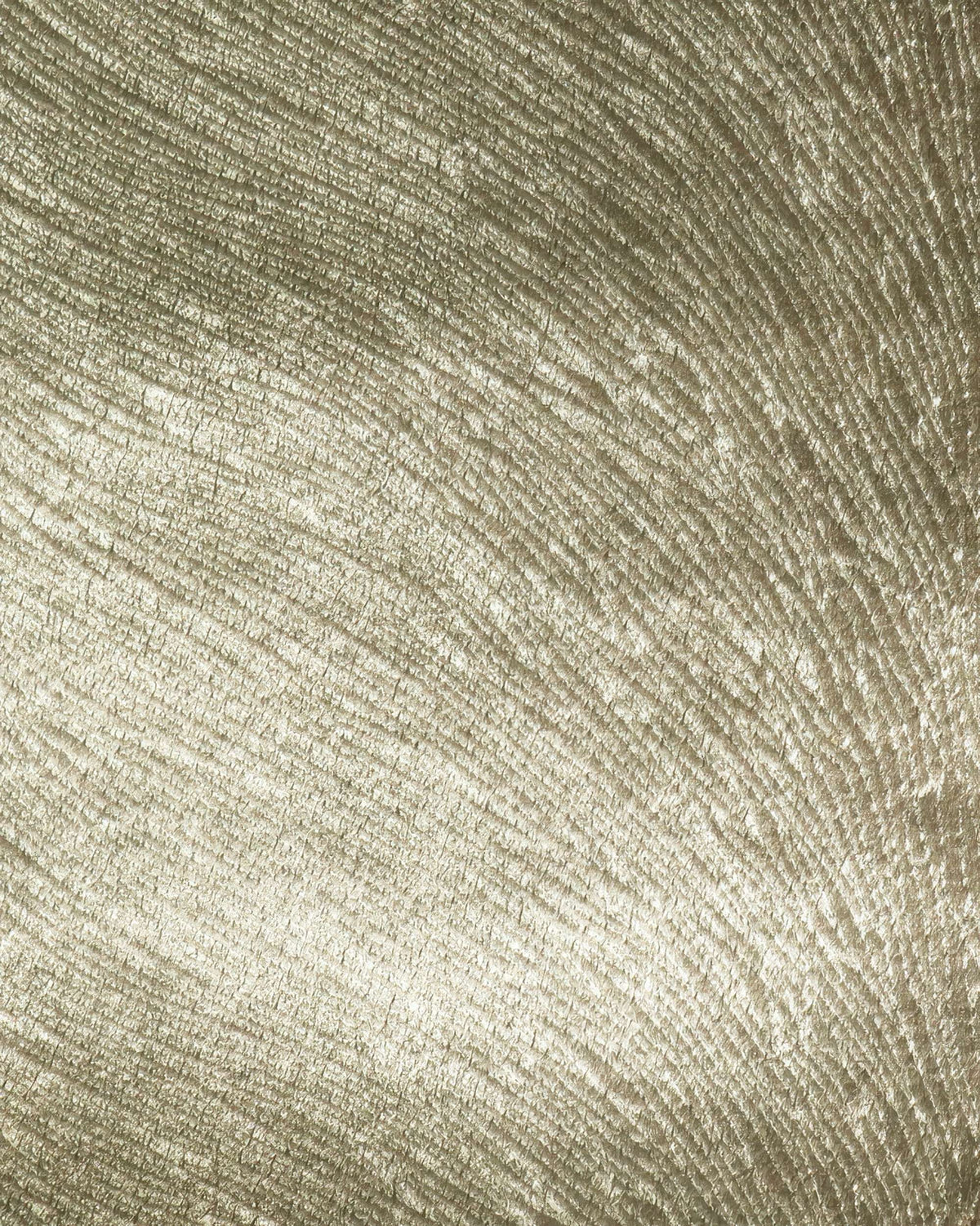 Luxurious Palma foil printed velvet custom curtain fabric with shimmering light gold texture and subtle diagonal pattern.