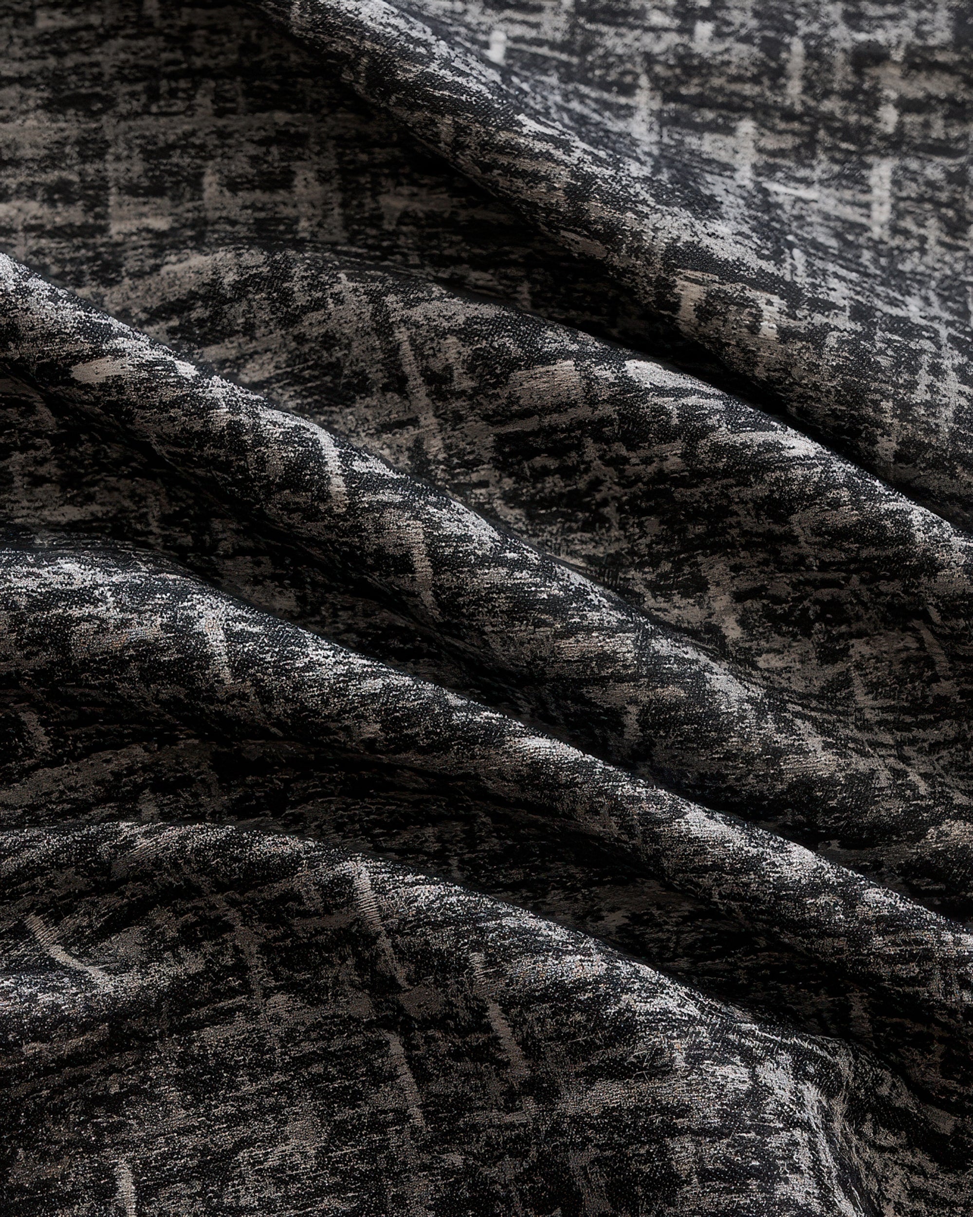 Glint Linen Blend Shimmering Textured Custom Curtain - TheHues