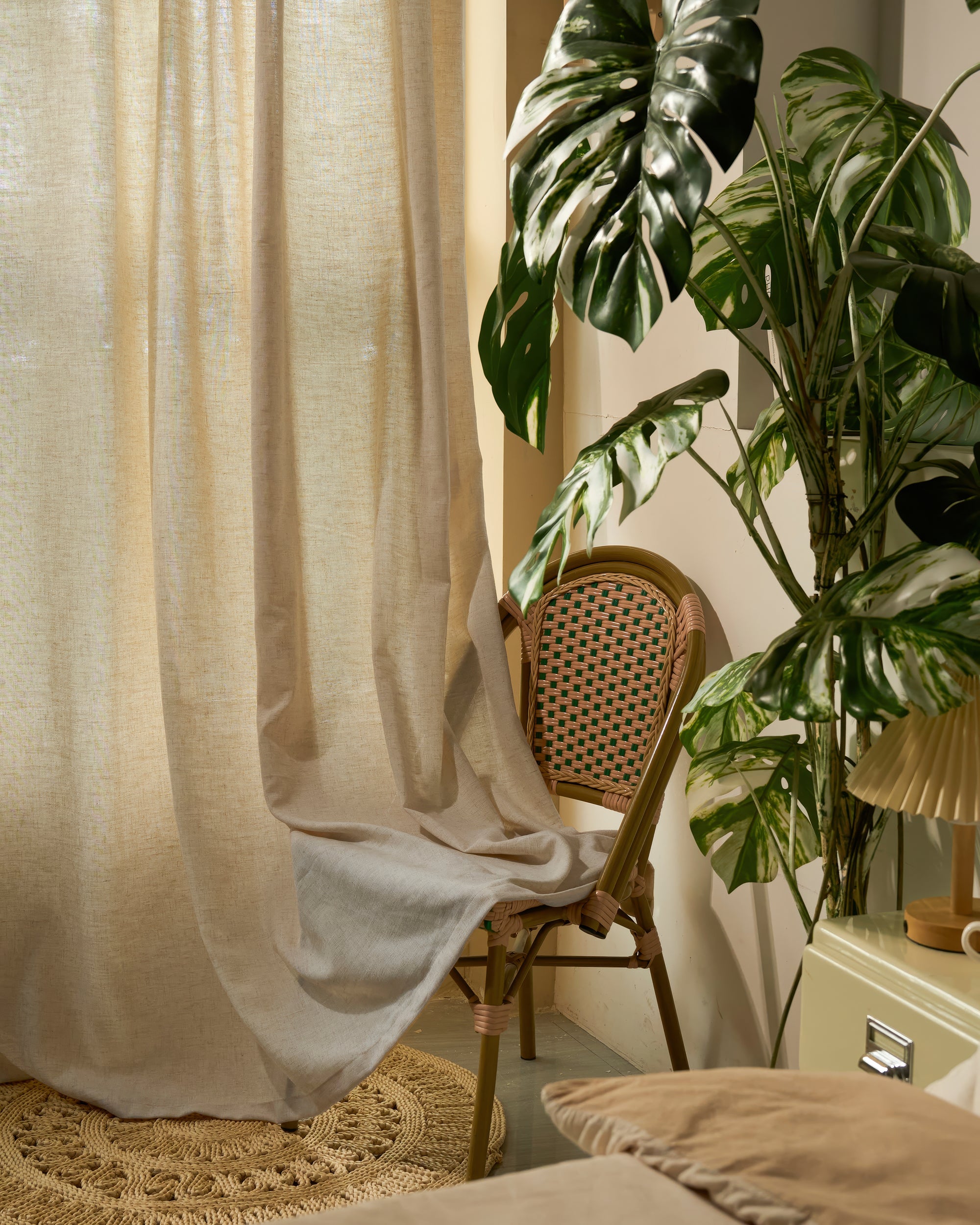 Breeze Linen Blend Custom Curtain - TheHues