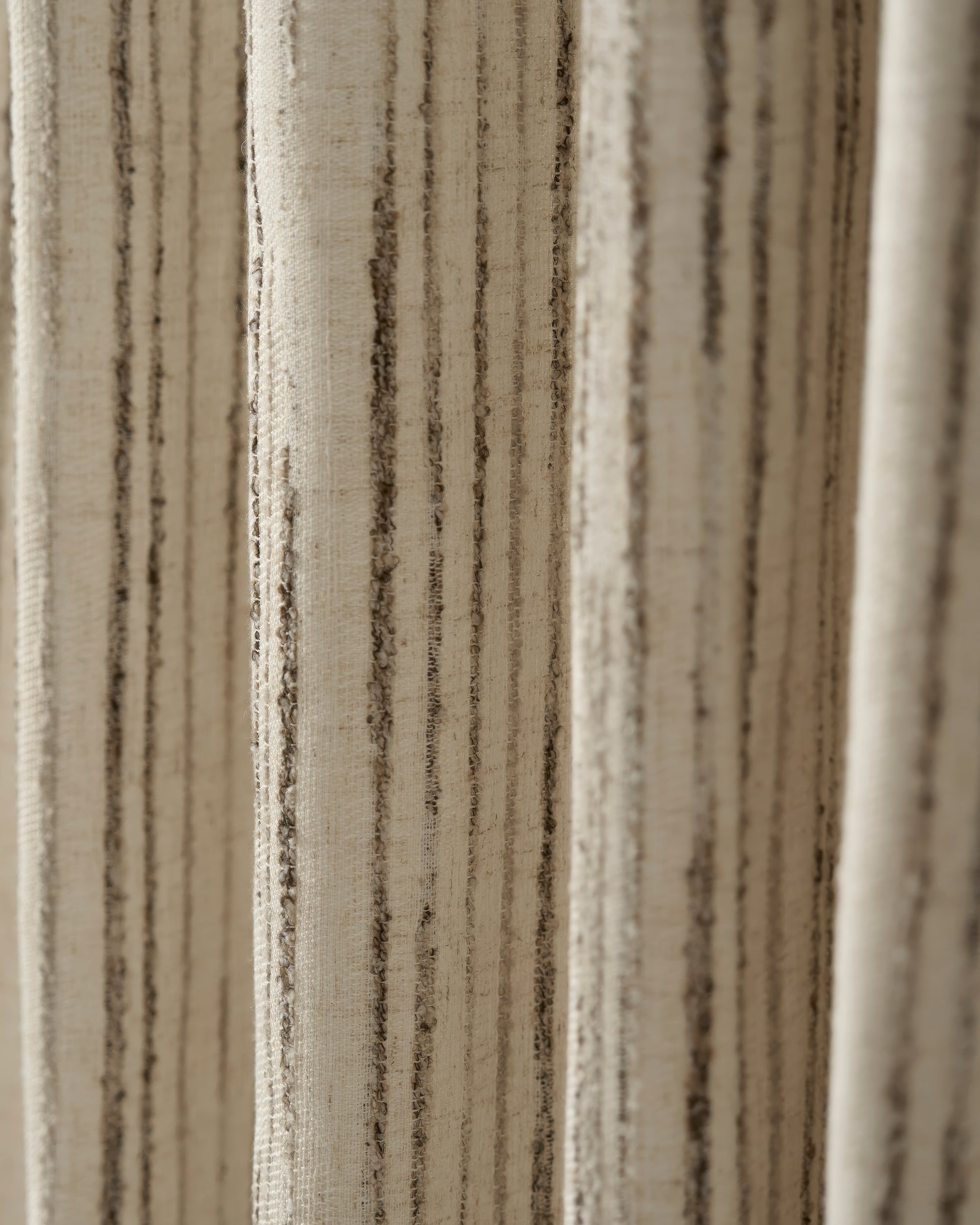 Sahara 100% Blackout Linen Blend Patterned Custom Curtain - TheHues