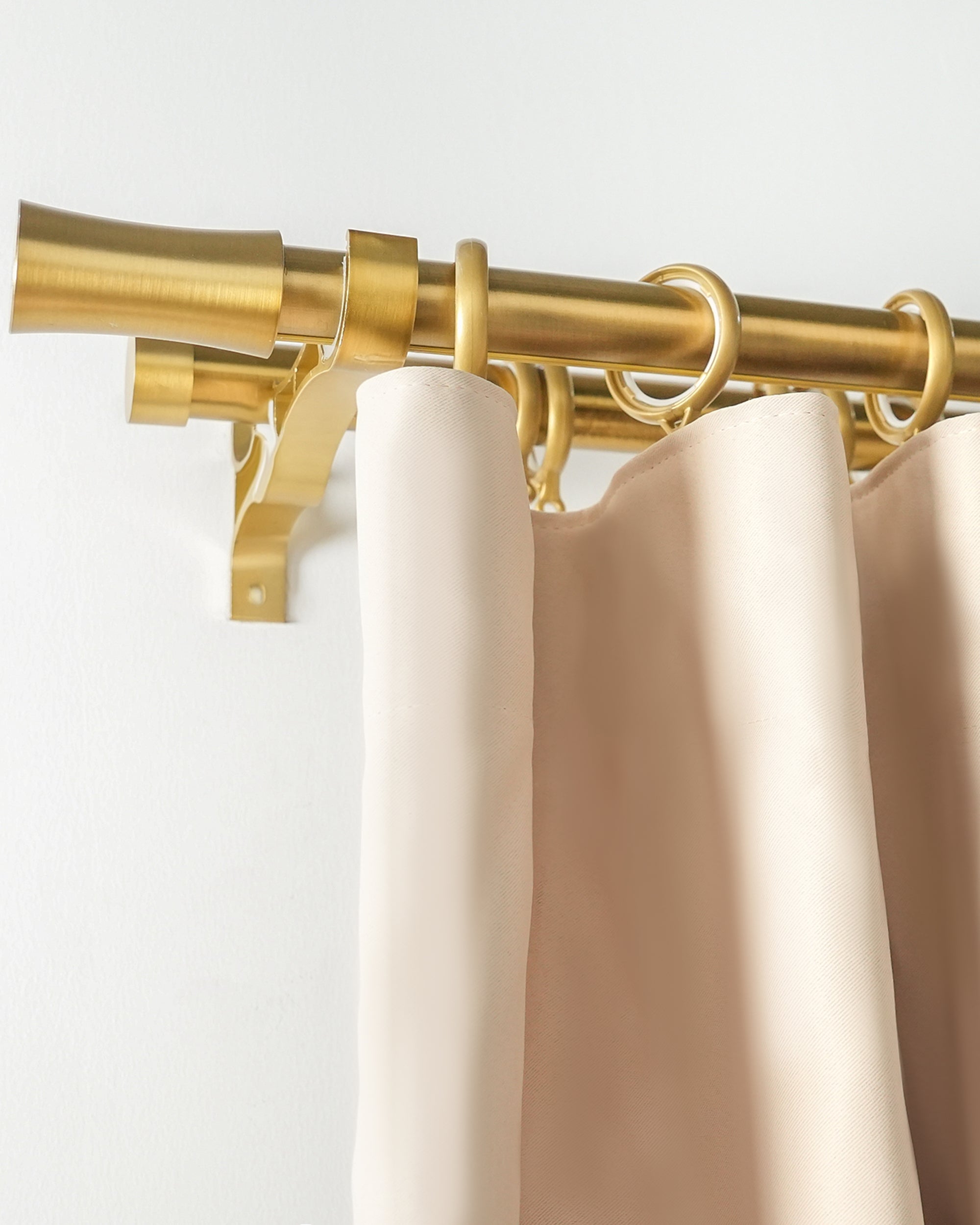 SilentGlide Roman Bronze Double Curtain Rod