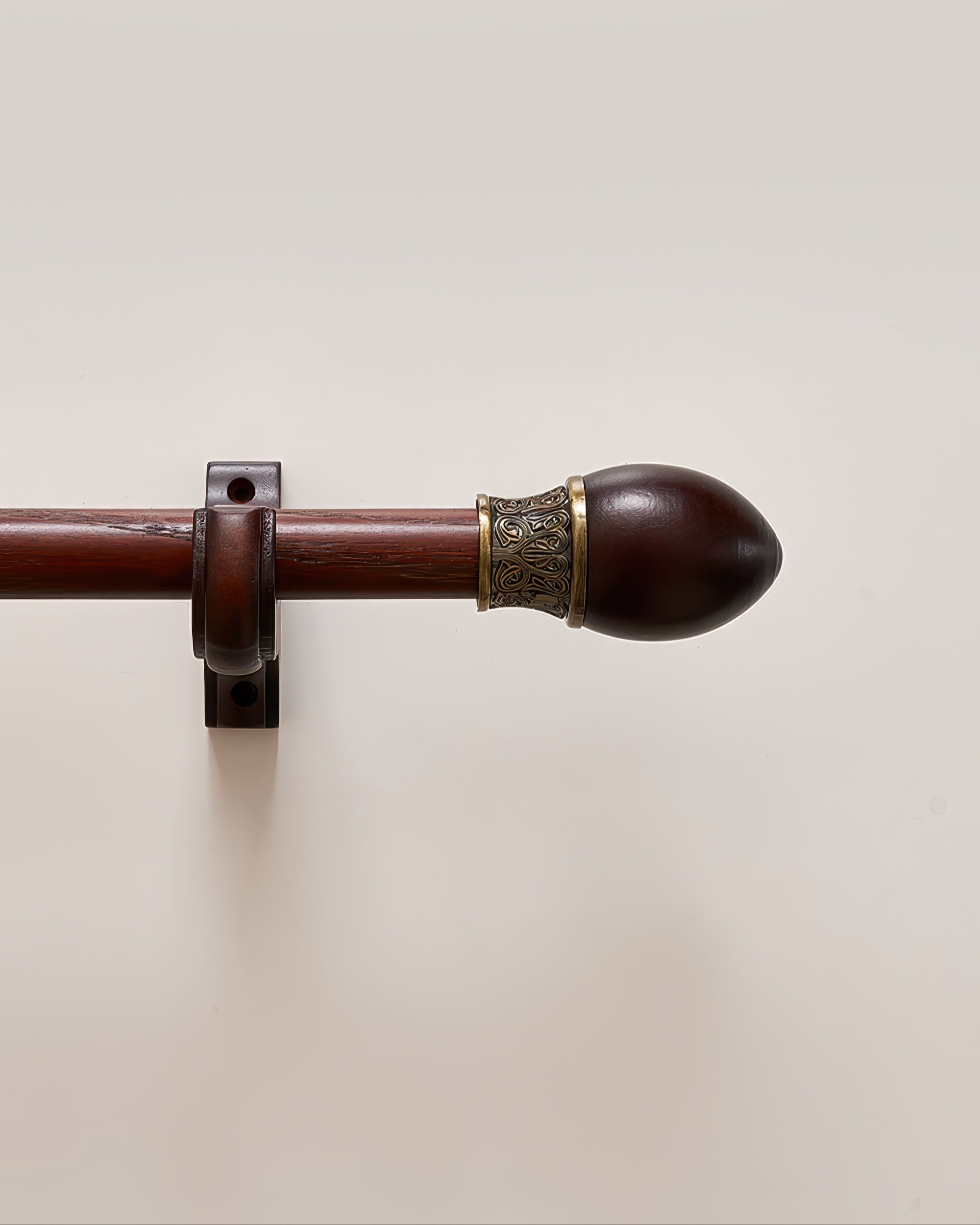 Carved Custom Wooden Curtain Rods - TheHues