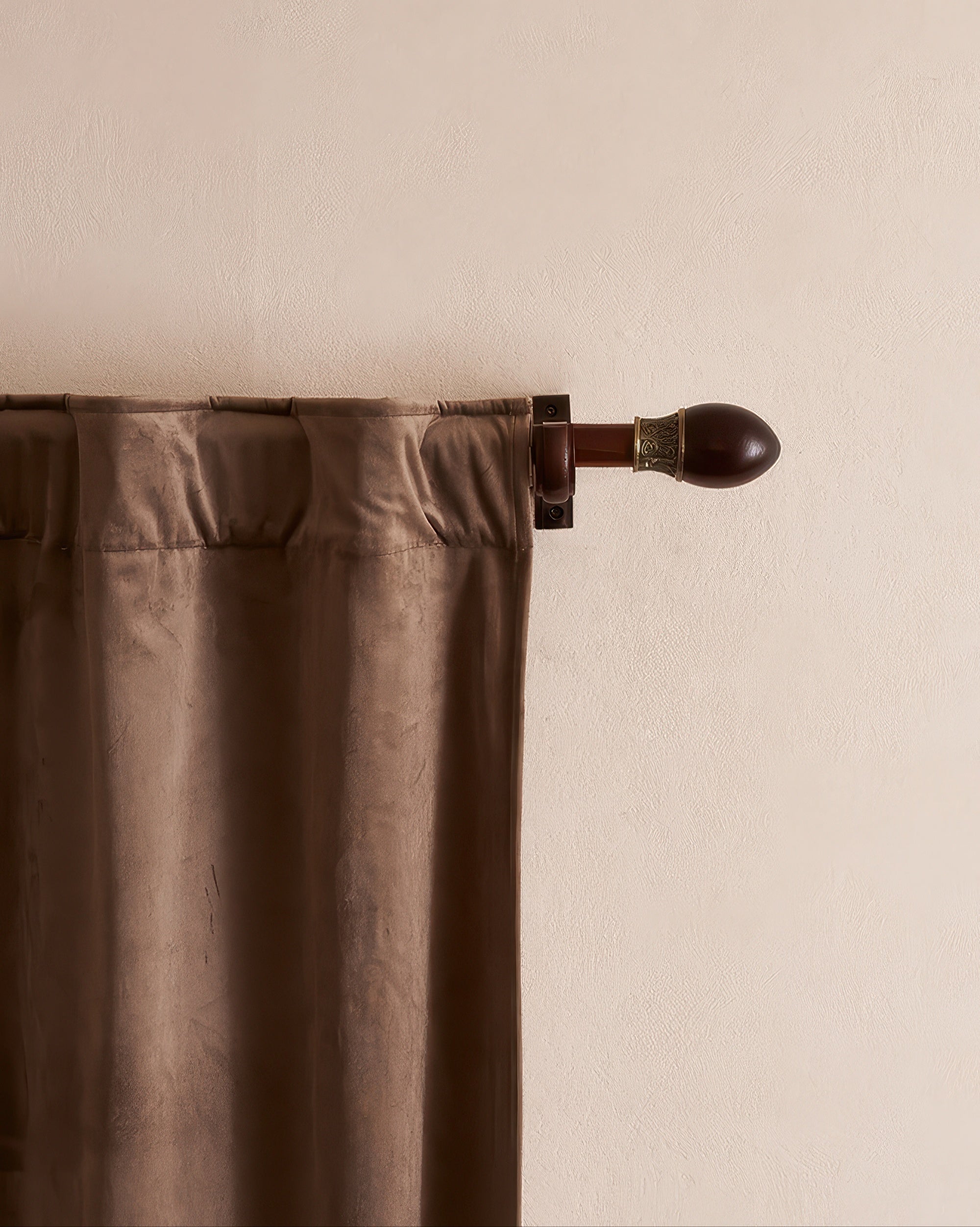 Carved Custom Wooden Curtain Rods - TheHues