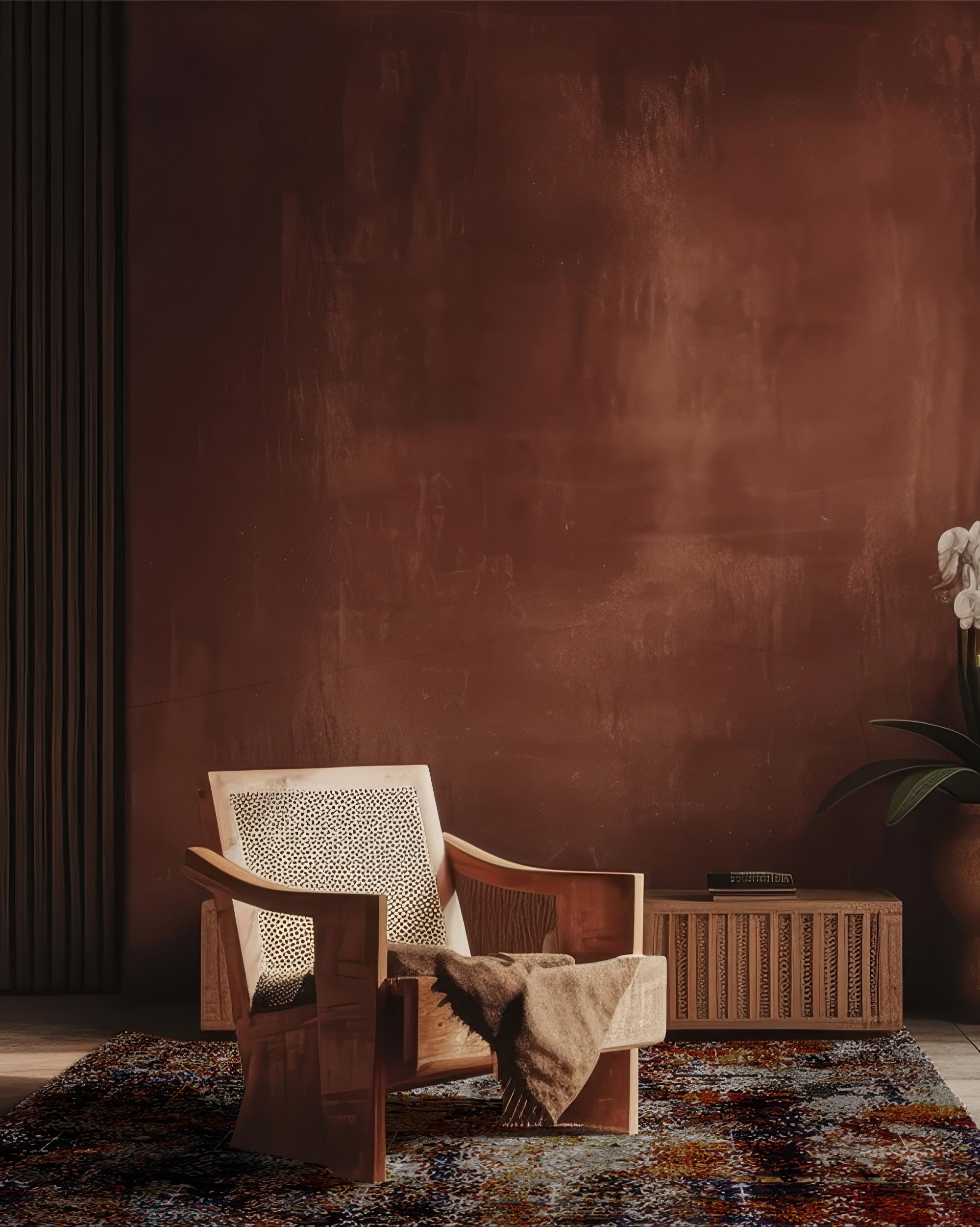 Vintage Faded Moroccan Washable Area Rug - TheHues
