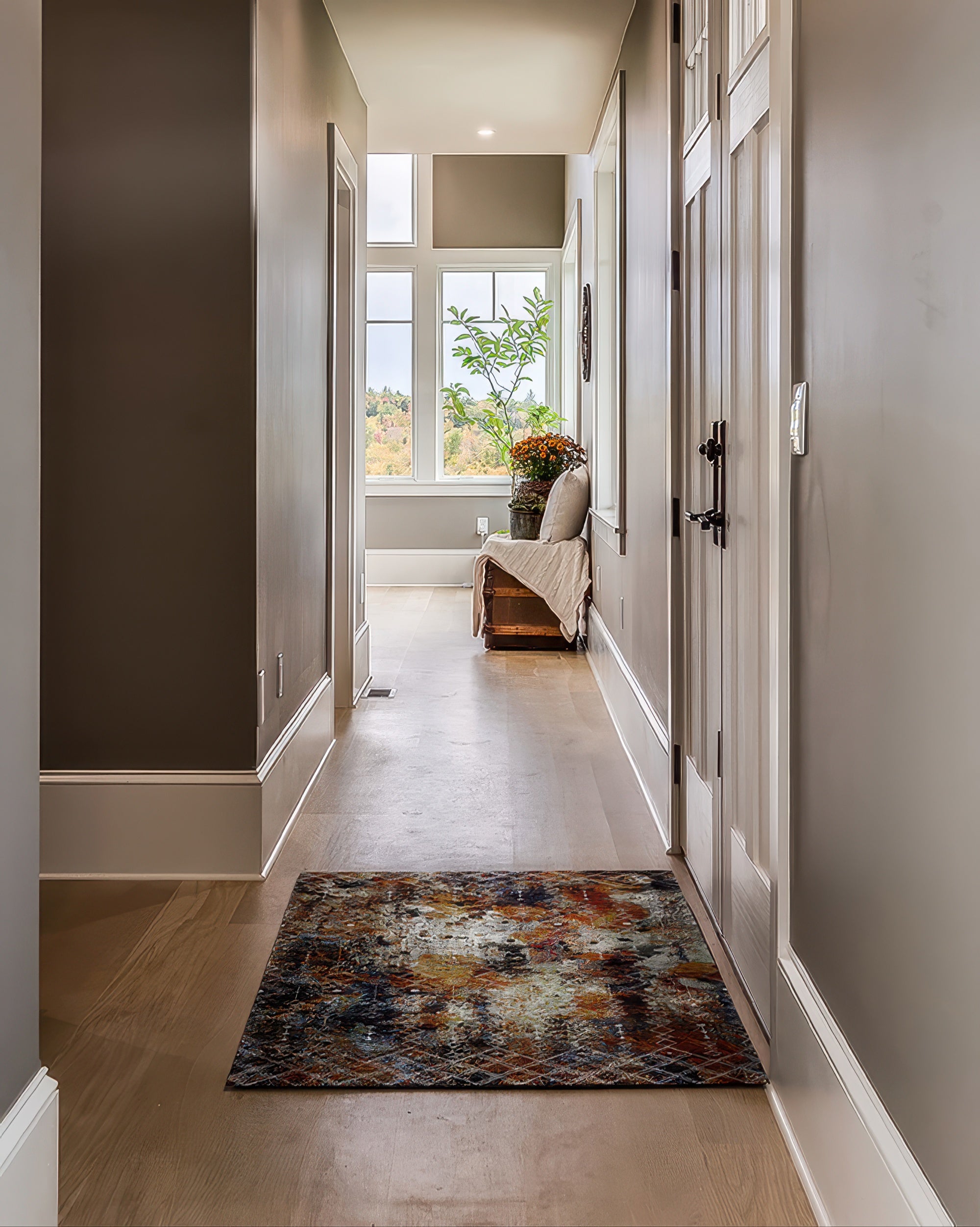 Vintage Faded Moroccan Washable Area Rug - TheHues