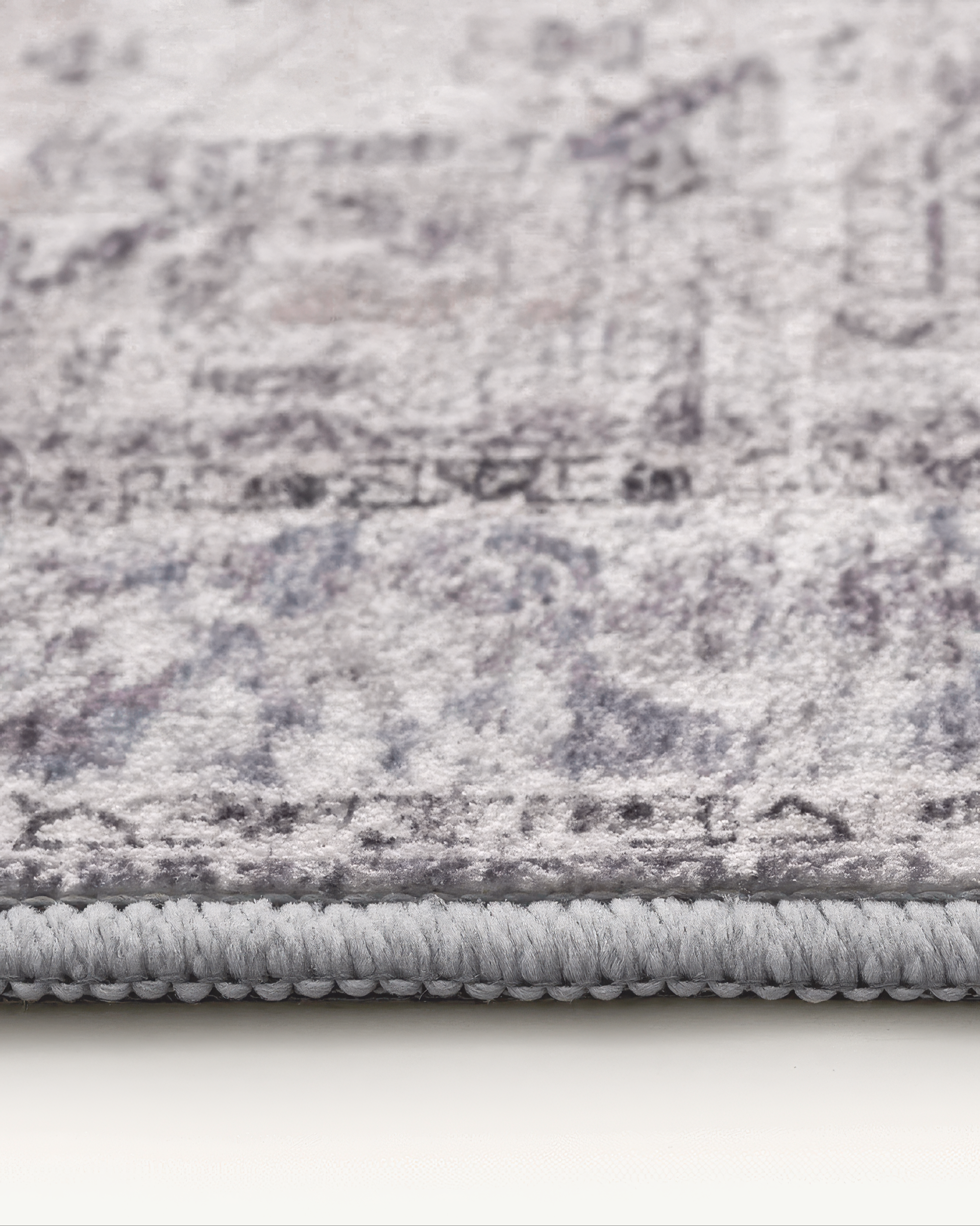 Diana's Garden Gull Gray Washable Area Rug