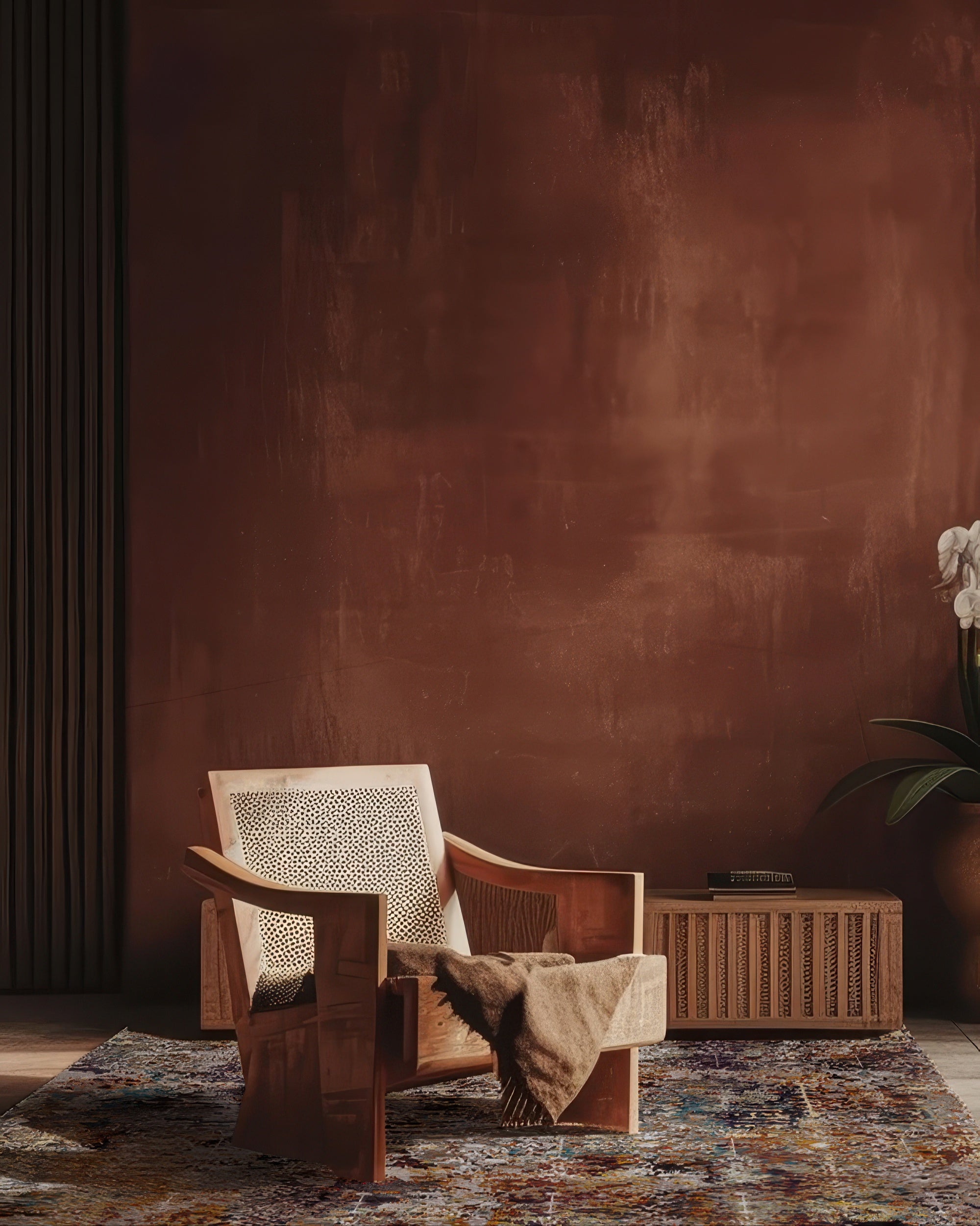 Vintage Faded Moroccan Washable Area Rug - TheHues