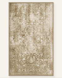 Antique Terracotta Washable Area Rug