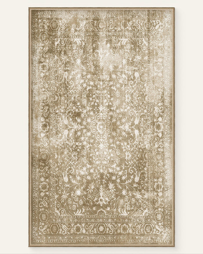 Tapis lavable en terre cuite antique