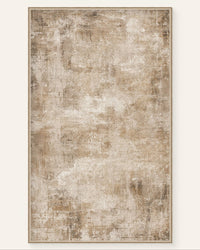 Mystic Clouds Warm Beige Washable Area Rug