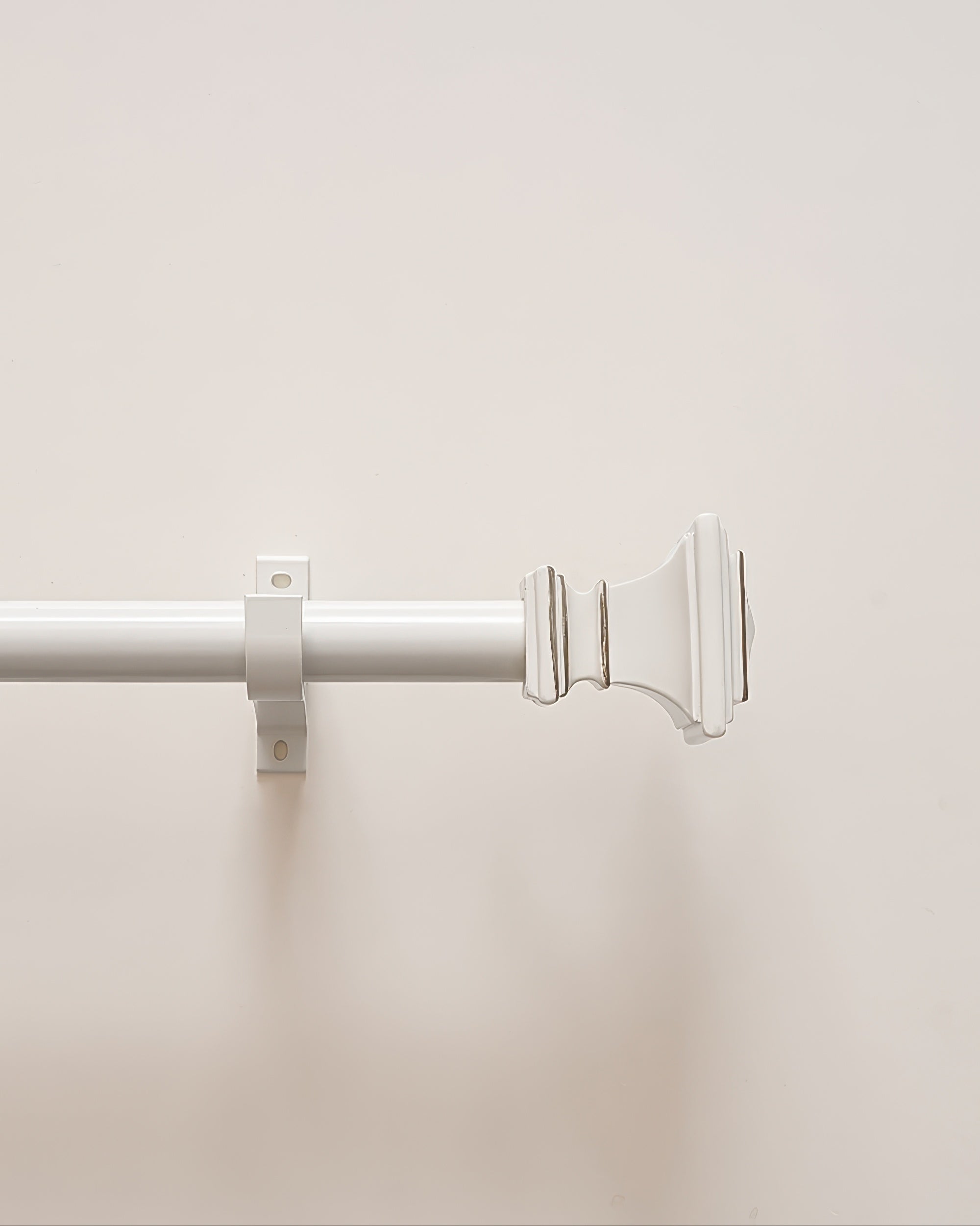 Roman Square Custom Finials Curtain Rods - TheHues