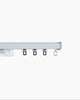 High-end custom heavy-duty metal curtain track with magnetic closing, featuring gliders for substantial drapery panels.