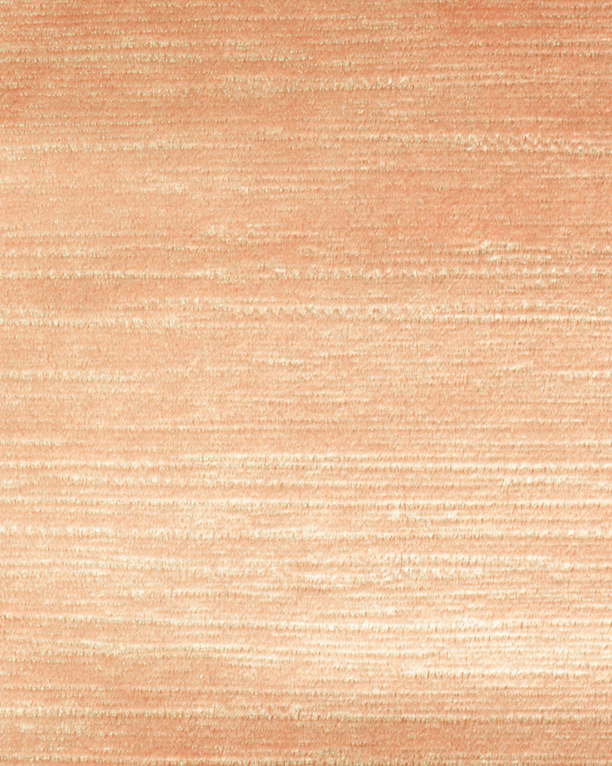 Rome Foil Printed Velvet custom curtain fabric in warm peach, showcasing its delicate horizontal textured finish.