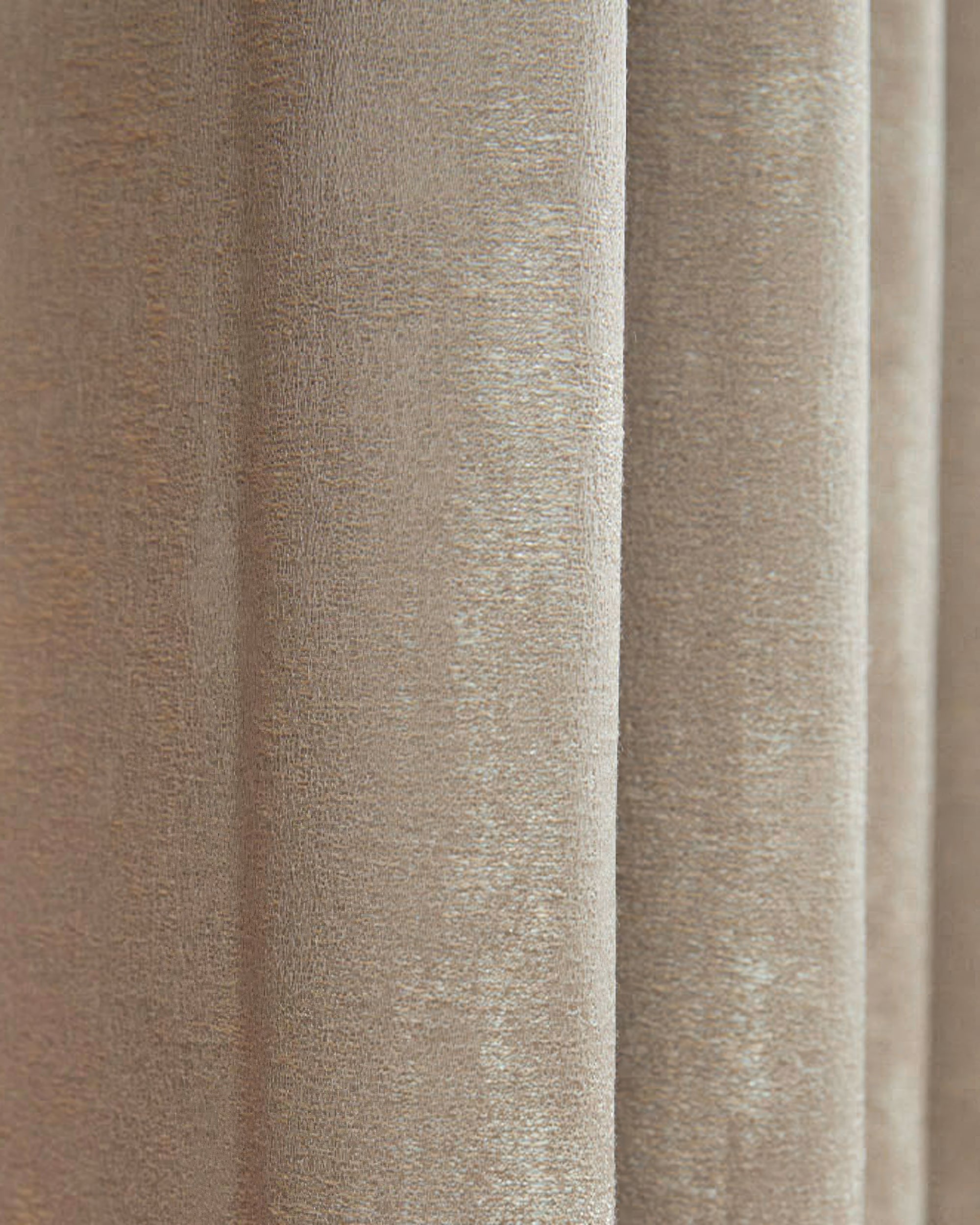 Glimmer 100% Blackout Linen Blend Lightweight Textured Custom Curtain - TheHues