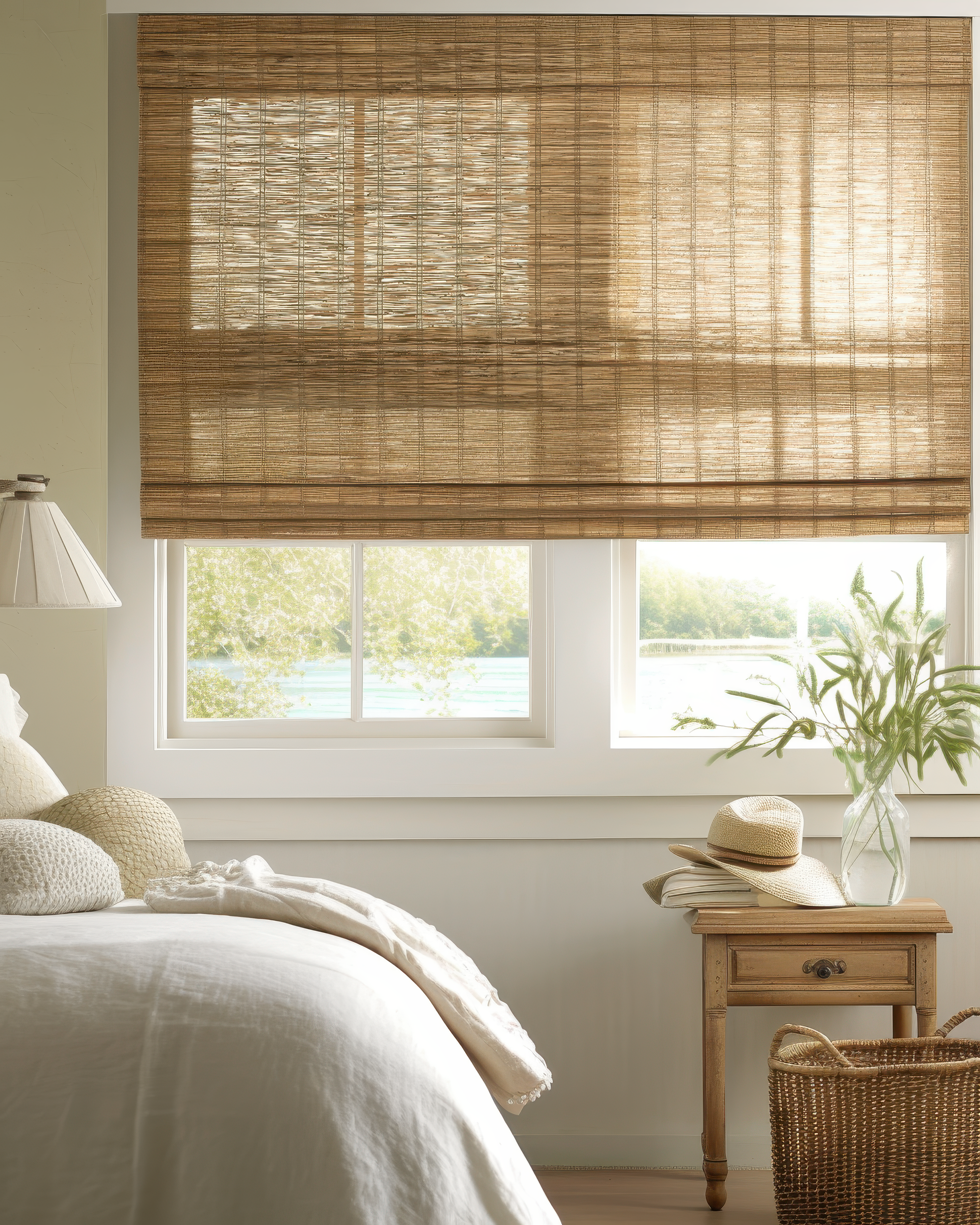 Rumi Jute Motorized Woven Shade - Straw