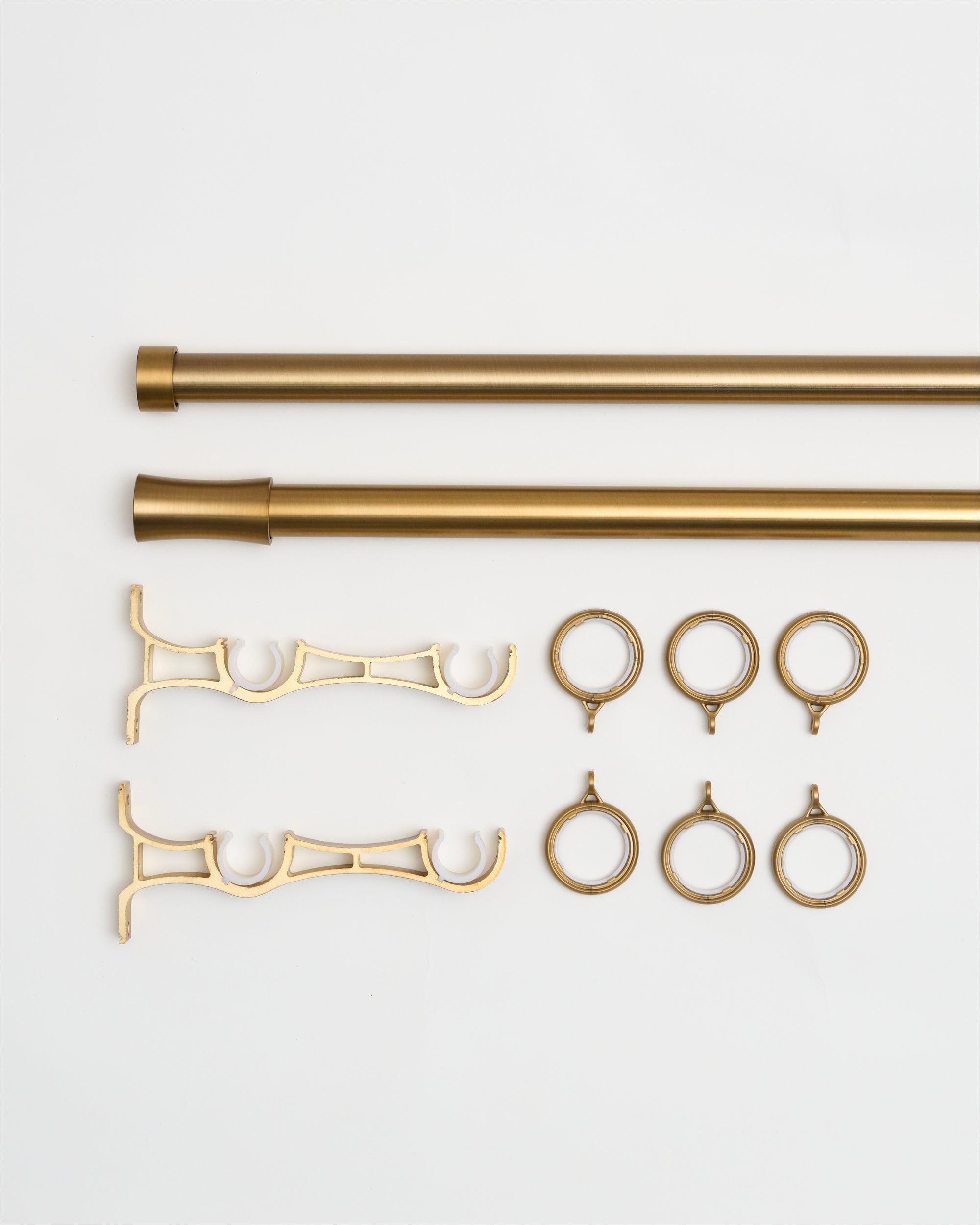 SilentGlide Roman Bronze Double Curtain Rod