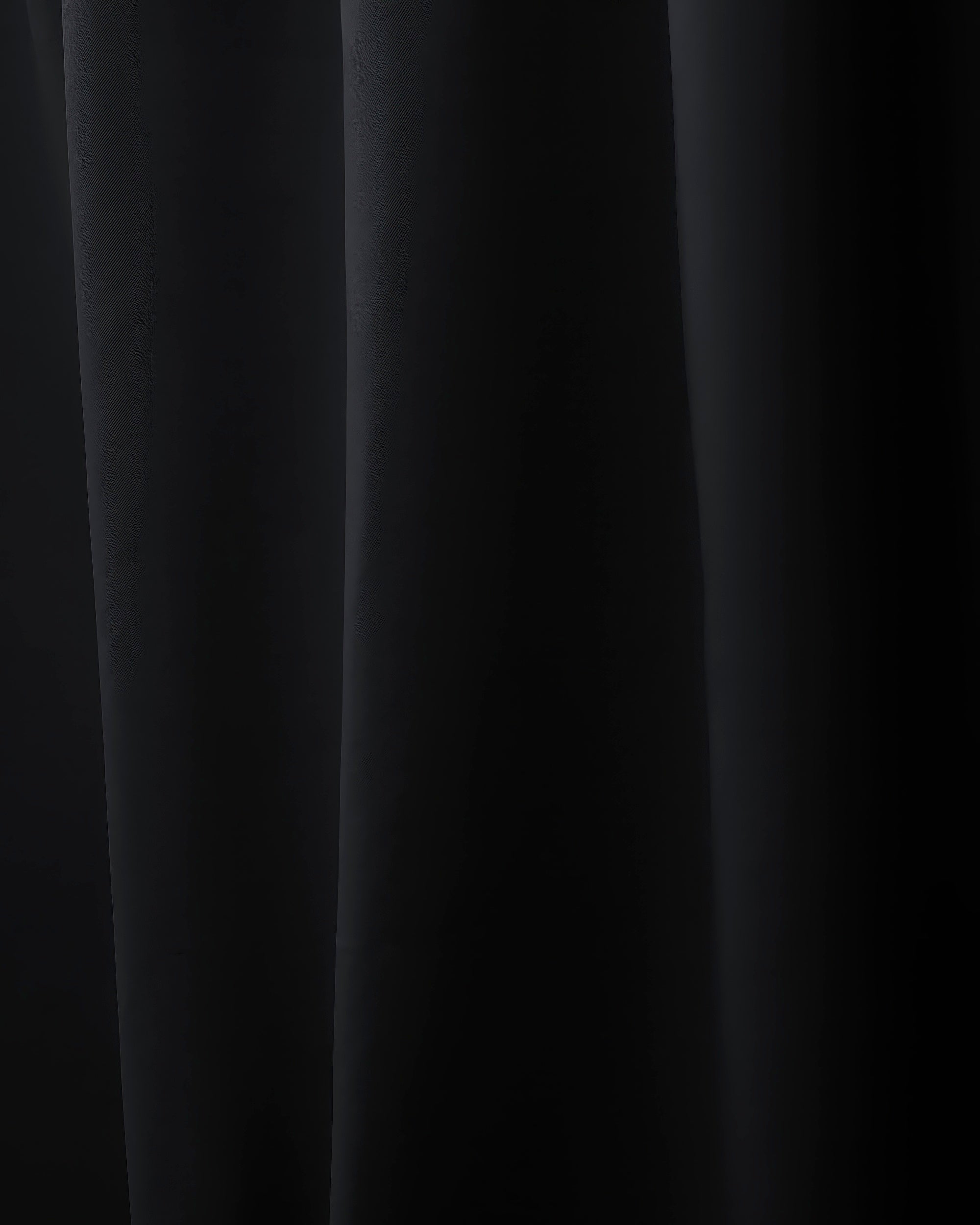 Hussein Custom Curtain Black Close-up