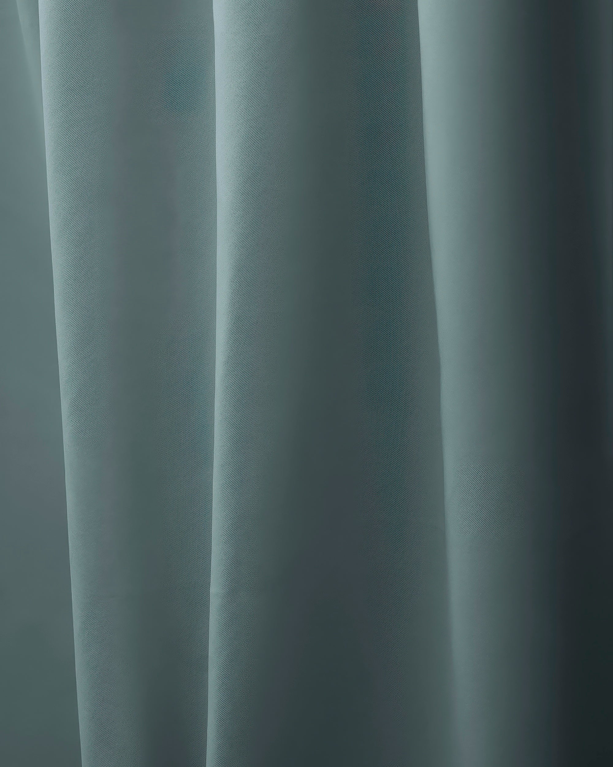 Hussein Custom Curtain Blue Green Close-up