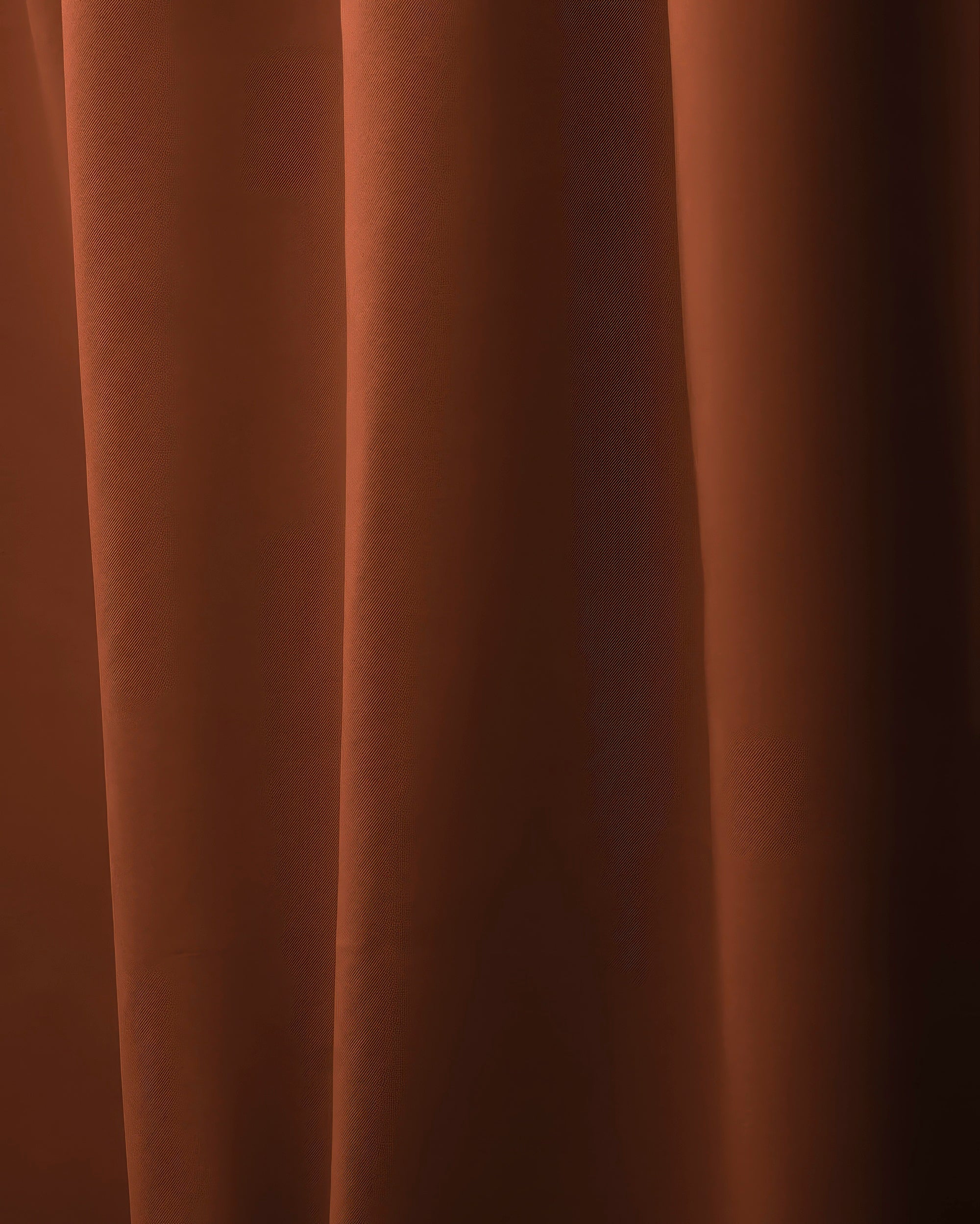 Hussein Custom Curtain Brick Red Close-up