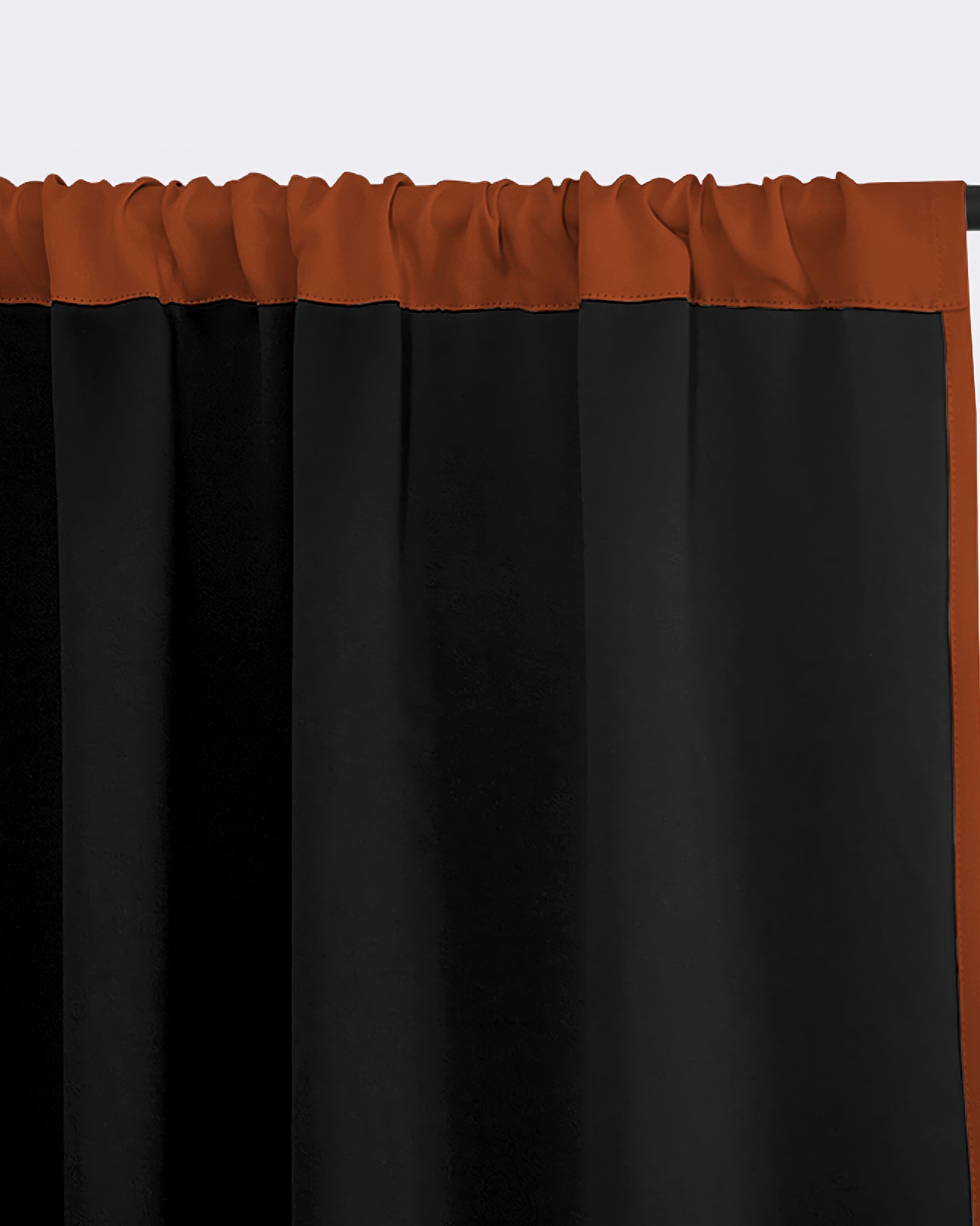 Hussein Custom Curtain Brick Red Liner