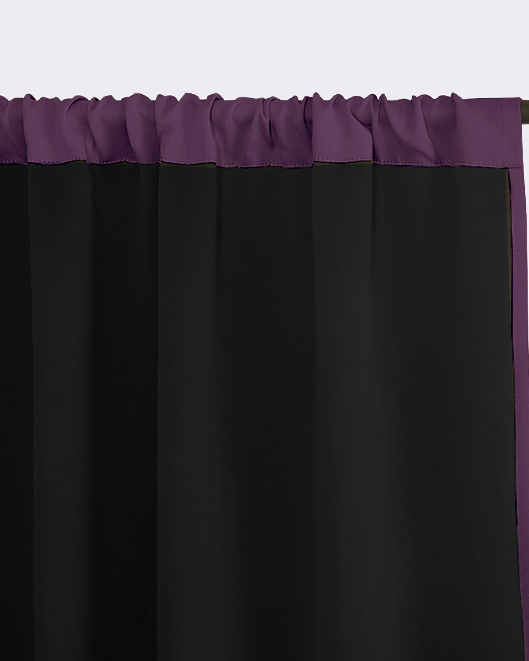 Hussein Custom Curtain Deep Purple Liner