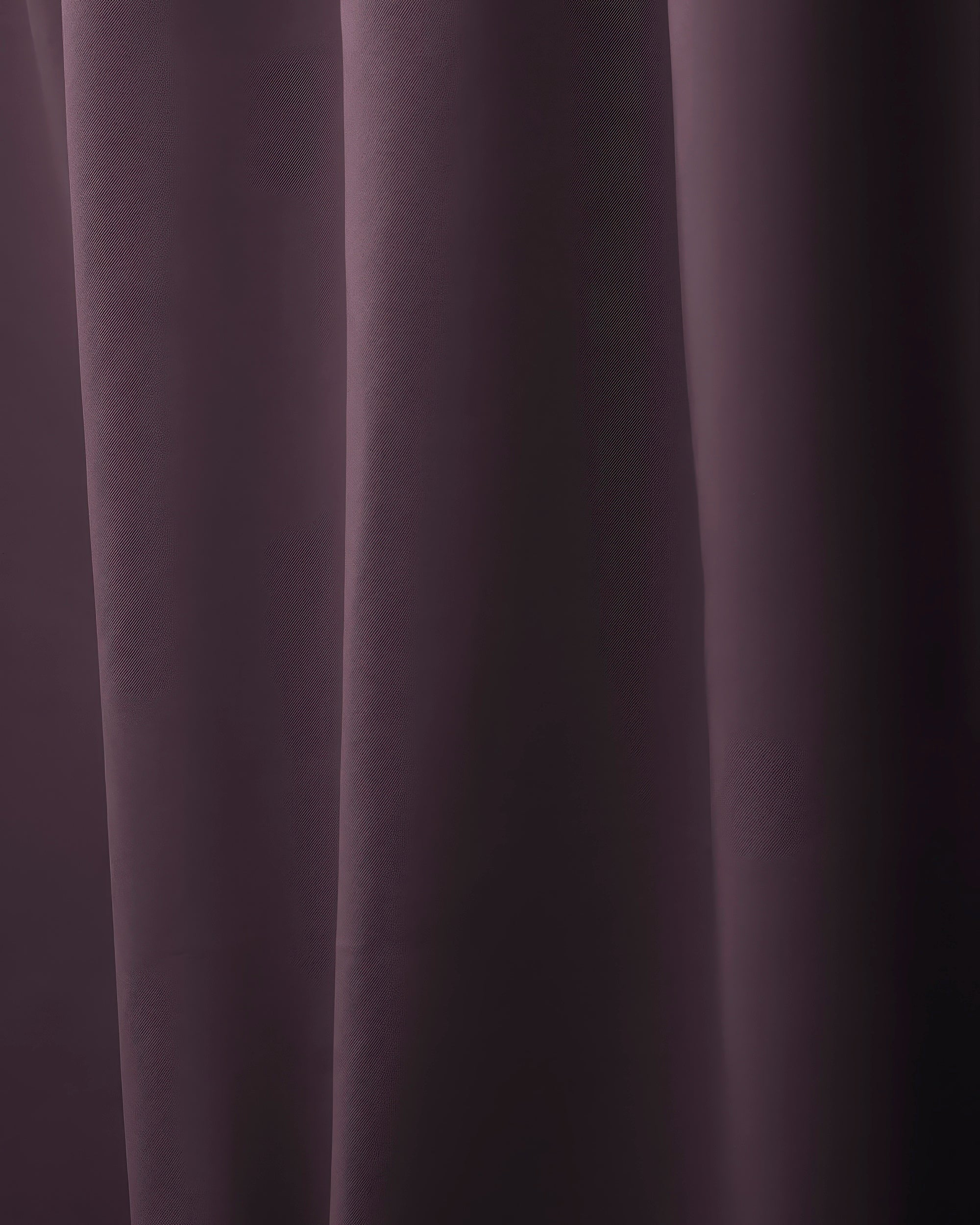 Hussein Custom Curtain Eggplant Purple Close-up