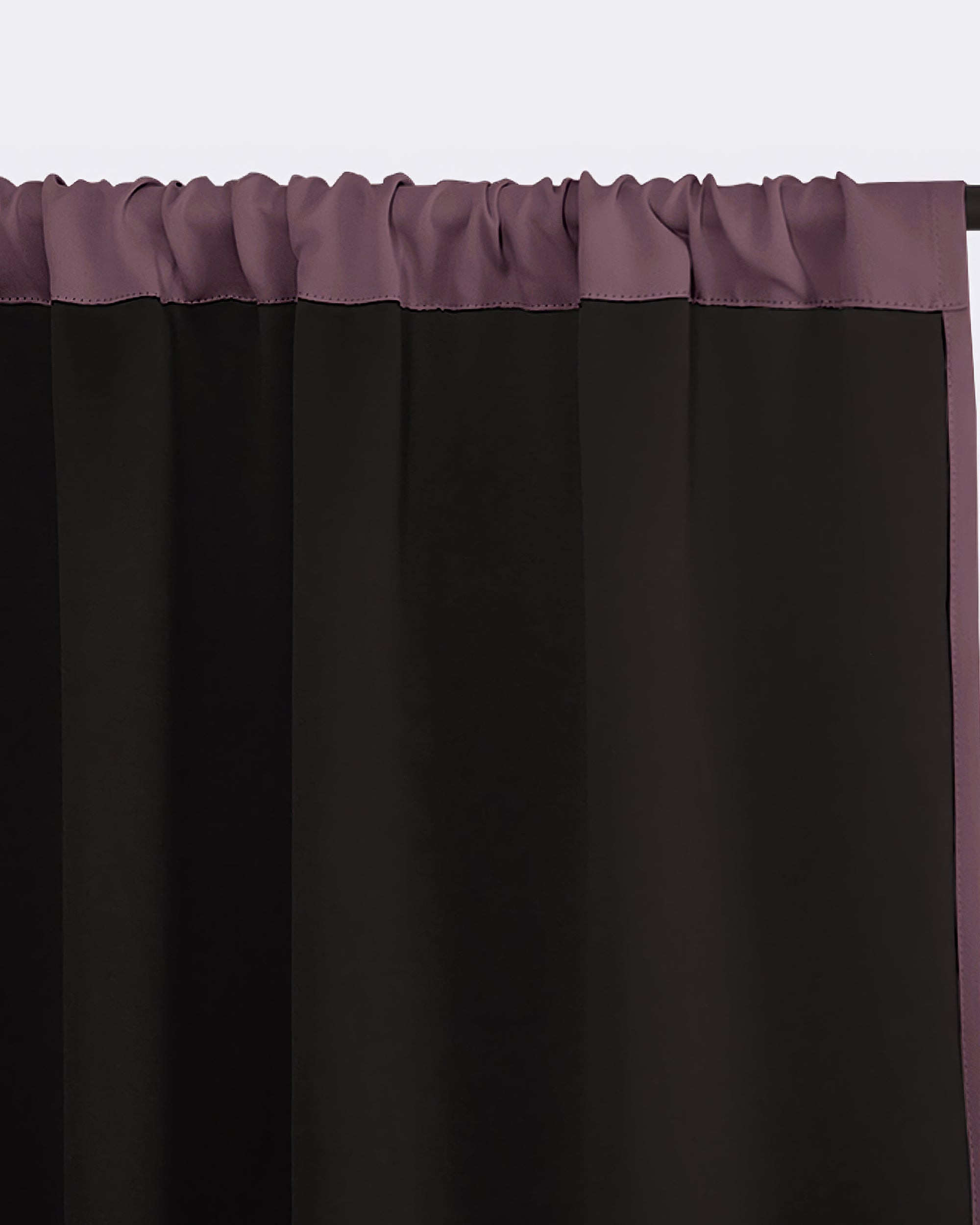 Hussein Custom Curtain Eggplant Purple Liner