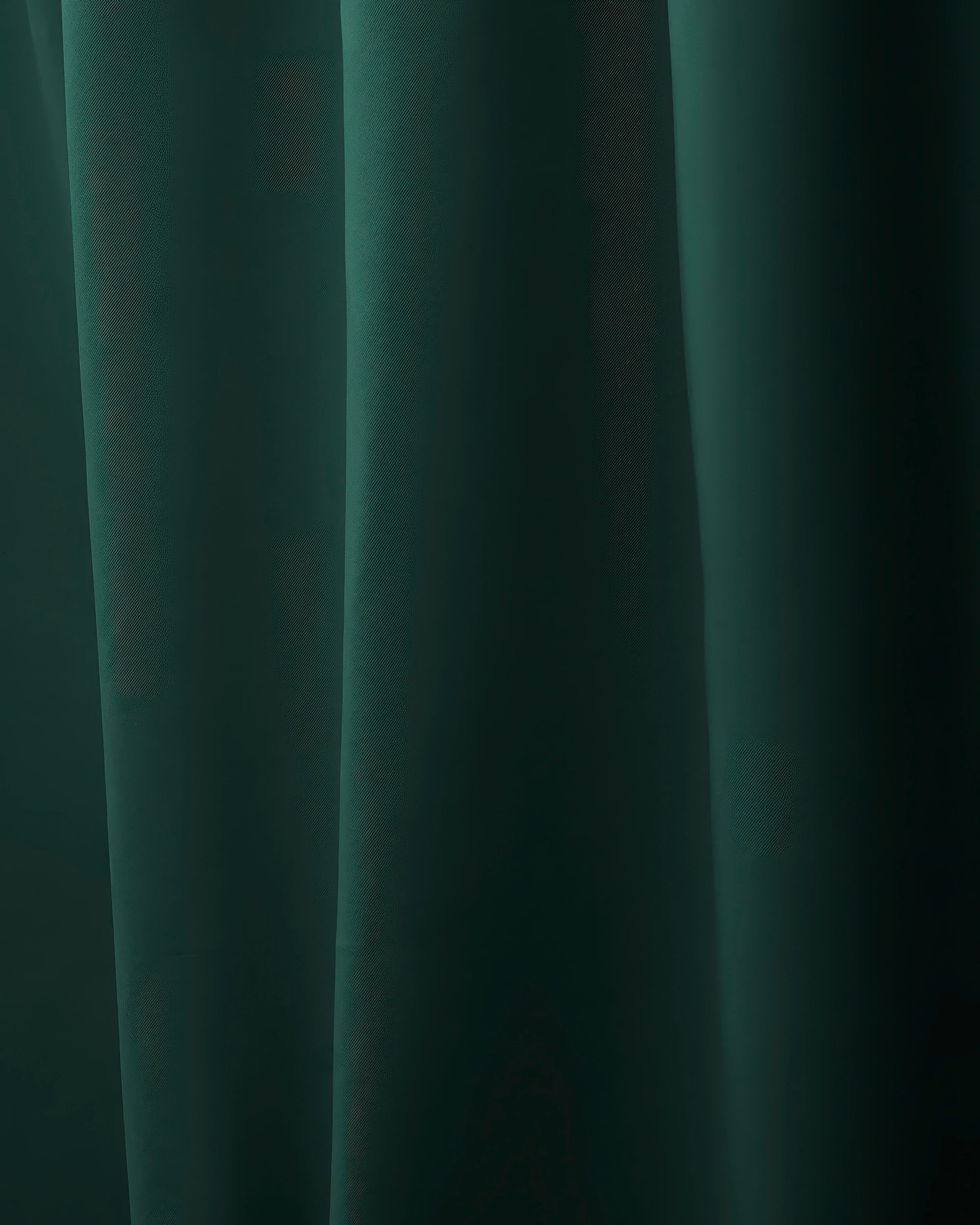 Hussein Custom Curtain Hunter Green Close-up
