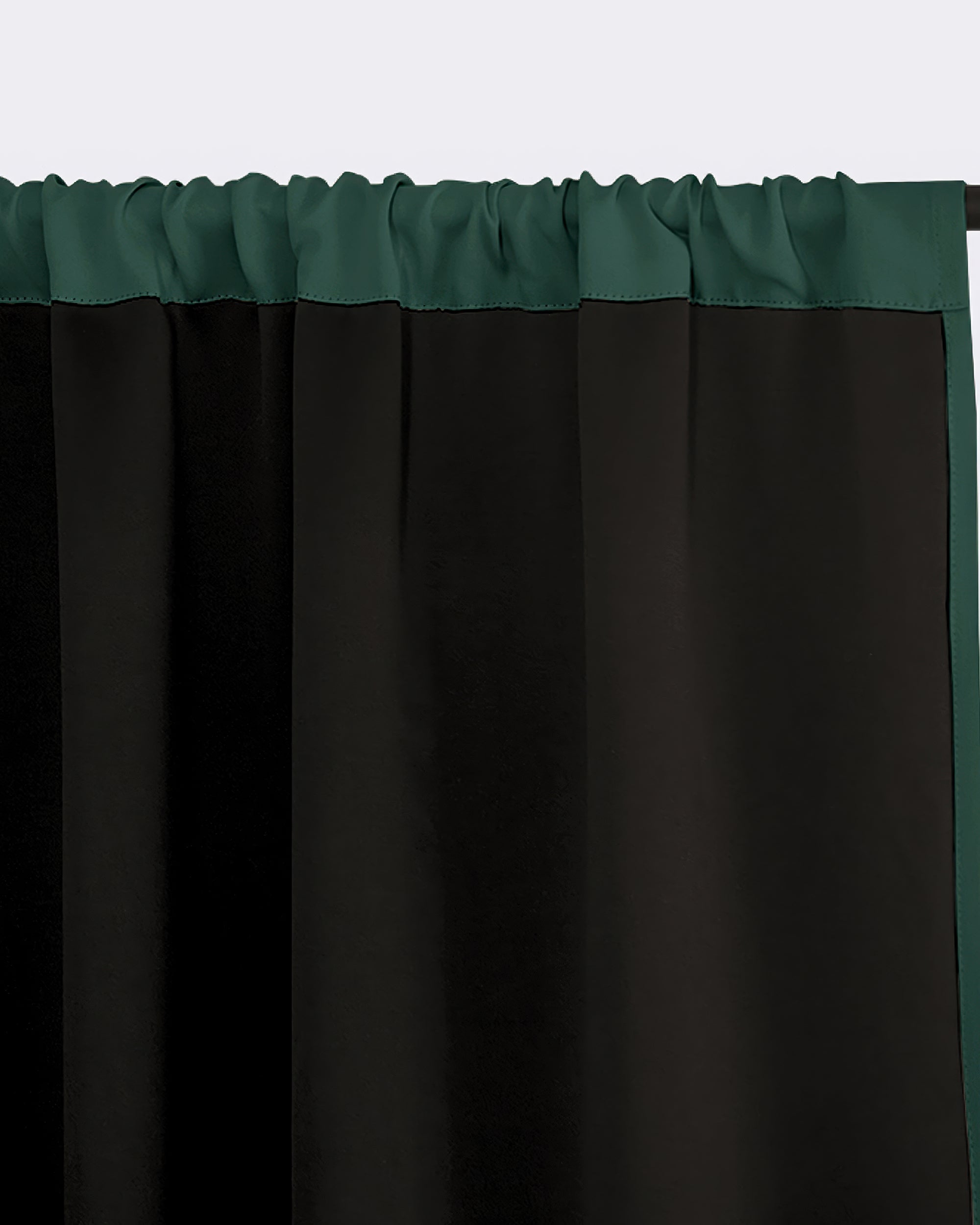 Hussein Custom Curtain Hunter Green Liner