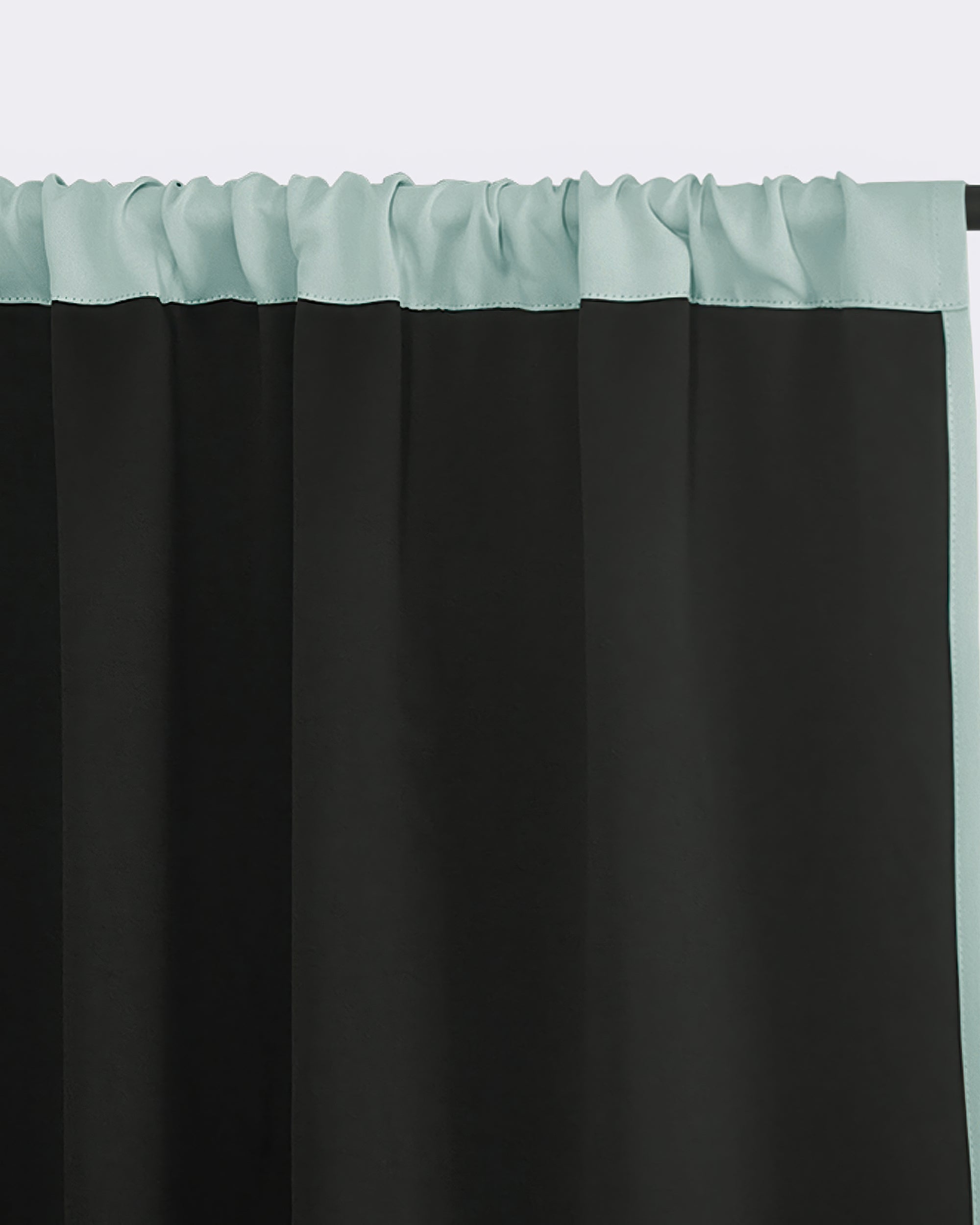Hussein Custom Curtain Sea Blue Liner