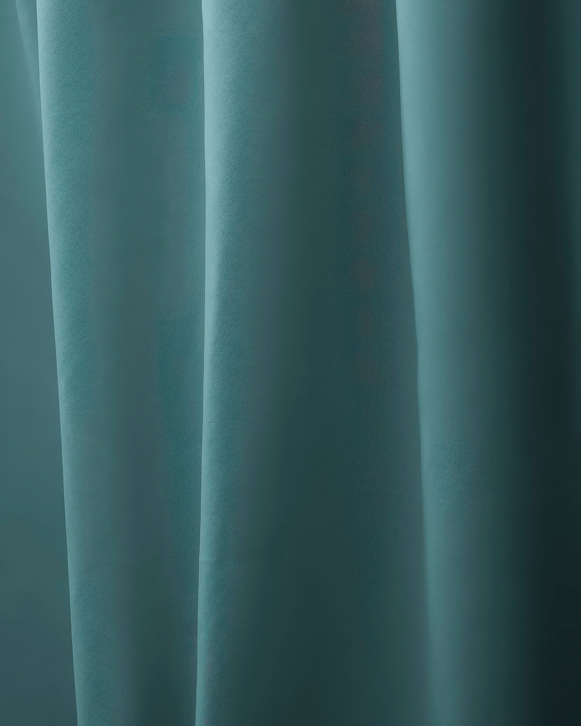 Hussein Custom Curtain Sea Teal Close-up